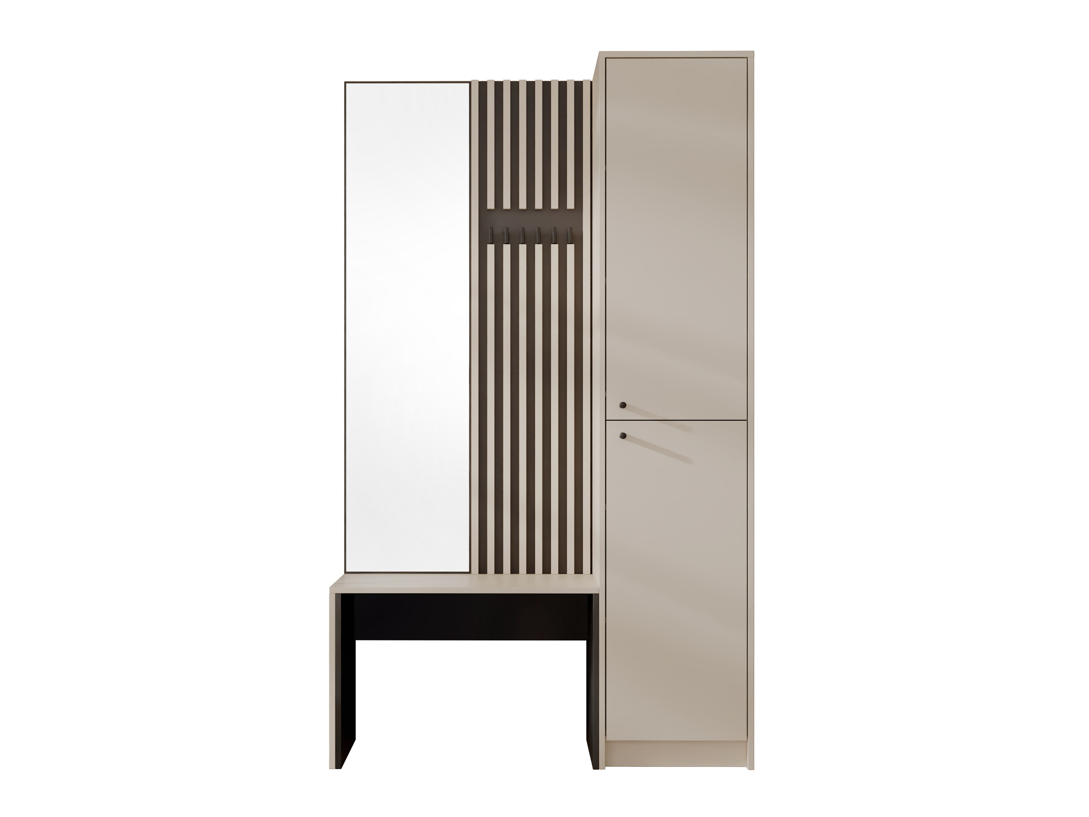 Flurgarnitur Comfivo Nomas (Beige + Schwarz)