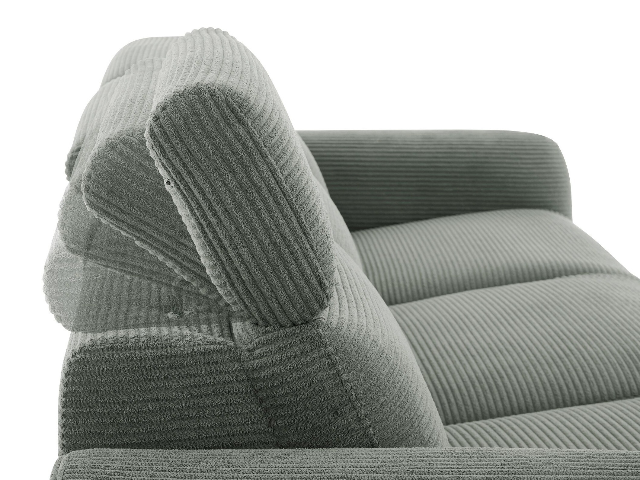 Sofa mit Liegefunktion Revbena 106 (Grau)
