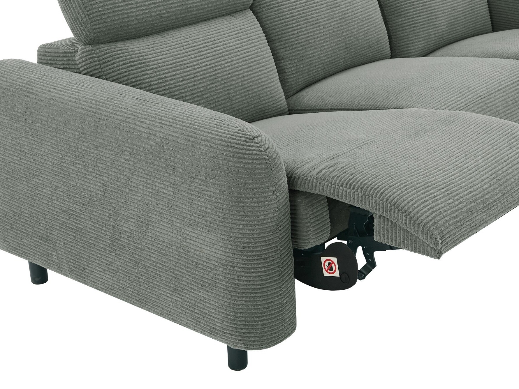 Sofa mit Liegefunktion Revbena 106 (Grau)