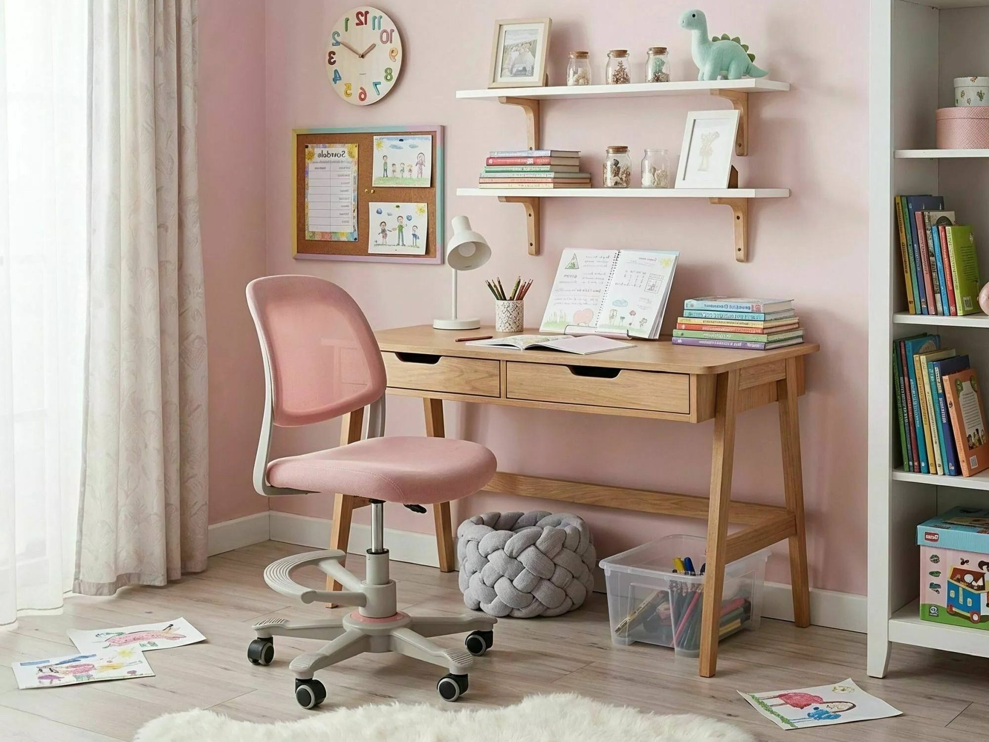 Kinderstuhl Detroit 1037 (Rosa)