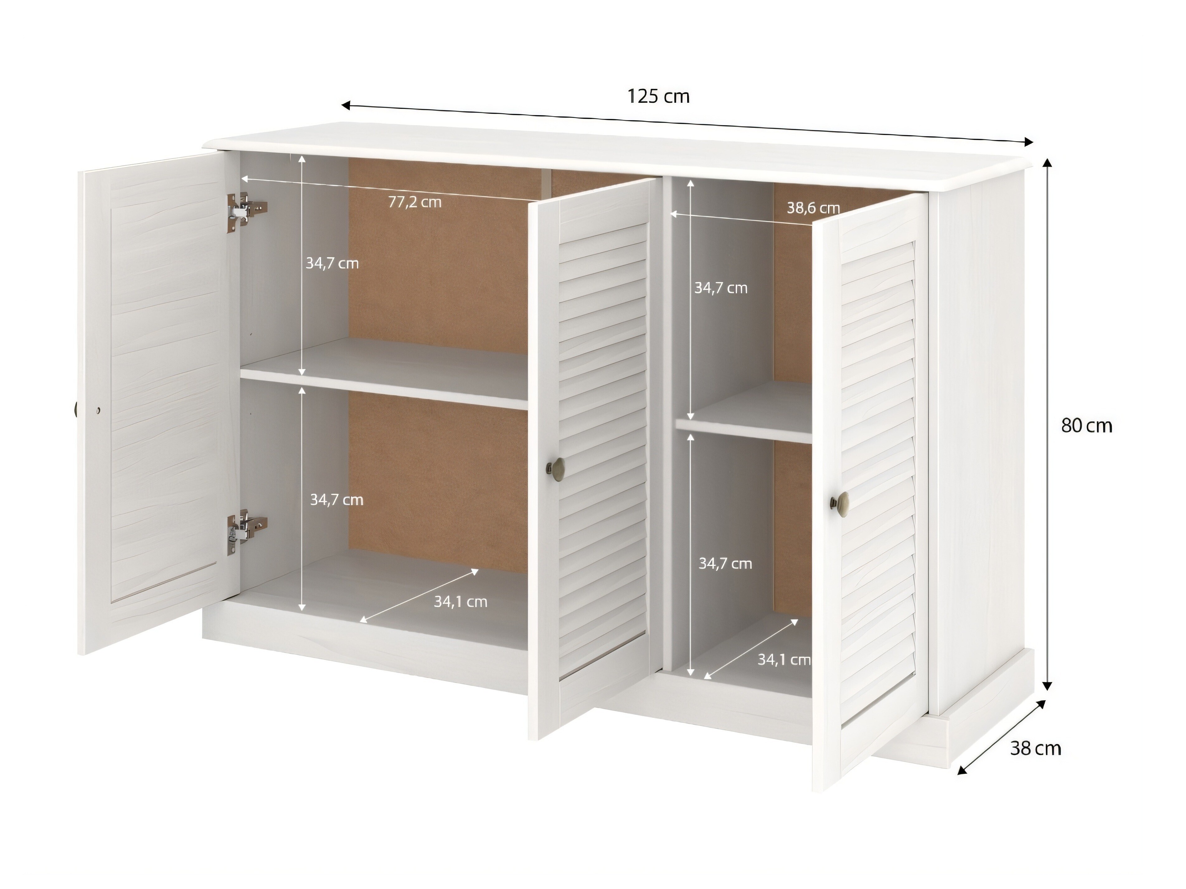 Sideboard Levsoi 100 (Helles Holz)