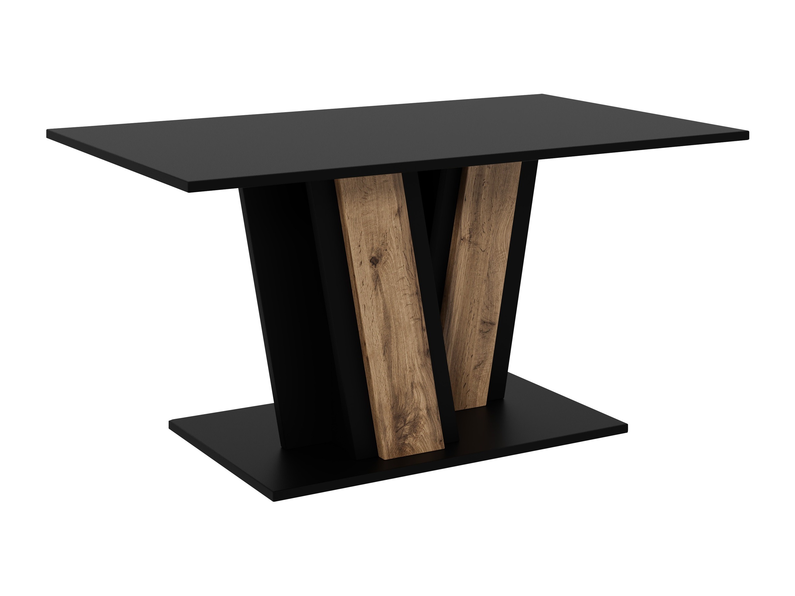 Couchtisch Goodyear 138 (Schwarz + Wotan Eiche)