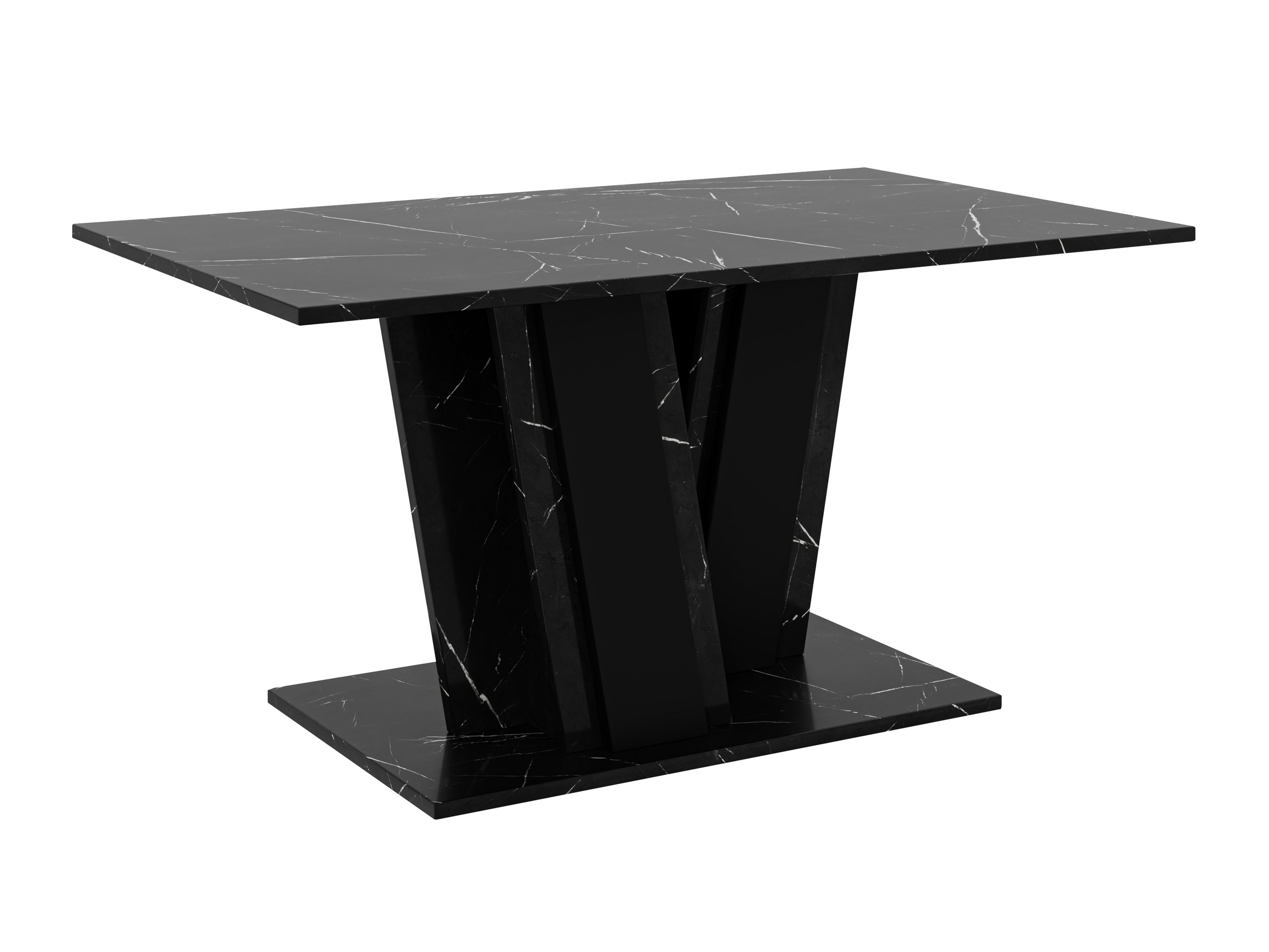 Couchtisch Goodyear 138 (Schwarzer Marmor + Schwarz)
