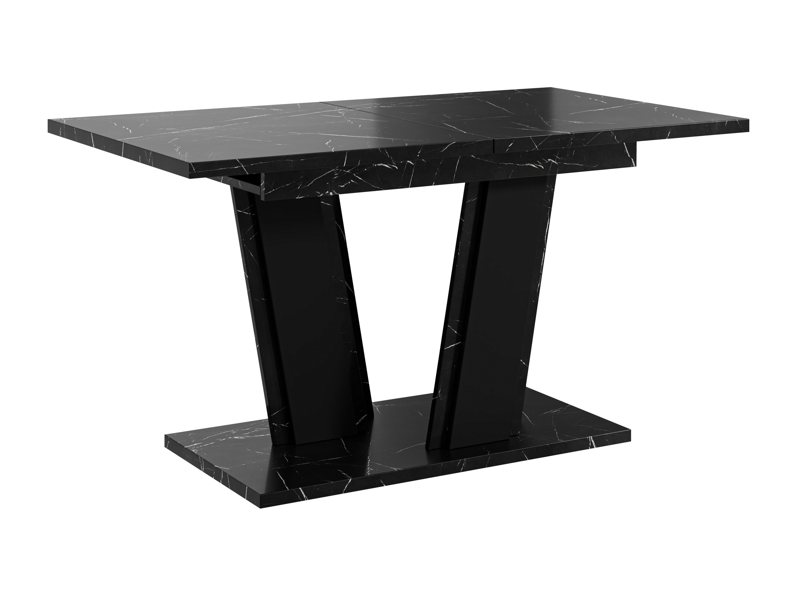 Tisch Goodyear 139 (Schwarzer Marmor + Schwarz)