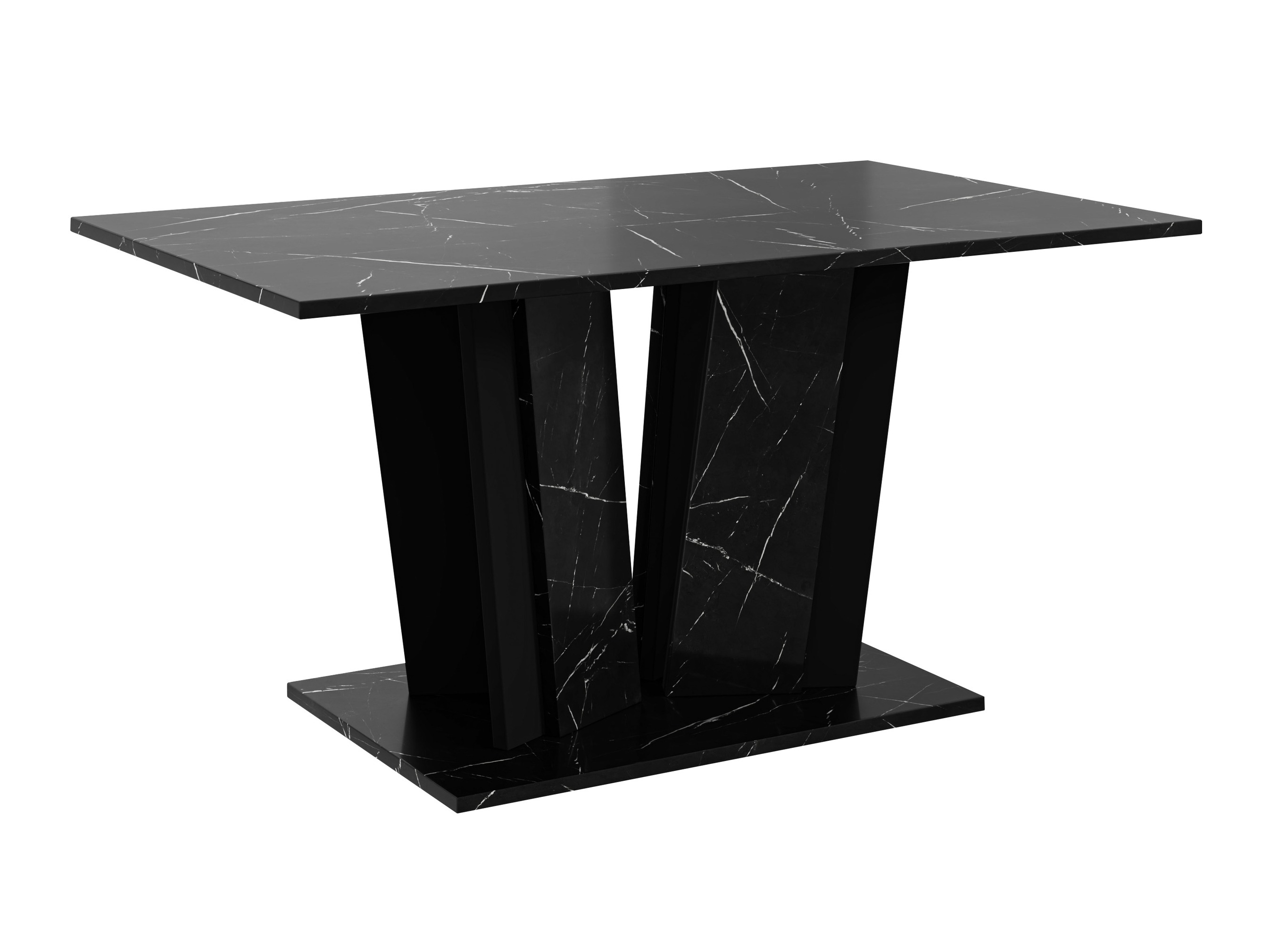 Couchtisch Goodyear 143 (Schwarzer Marmor + Schwarz)