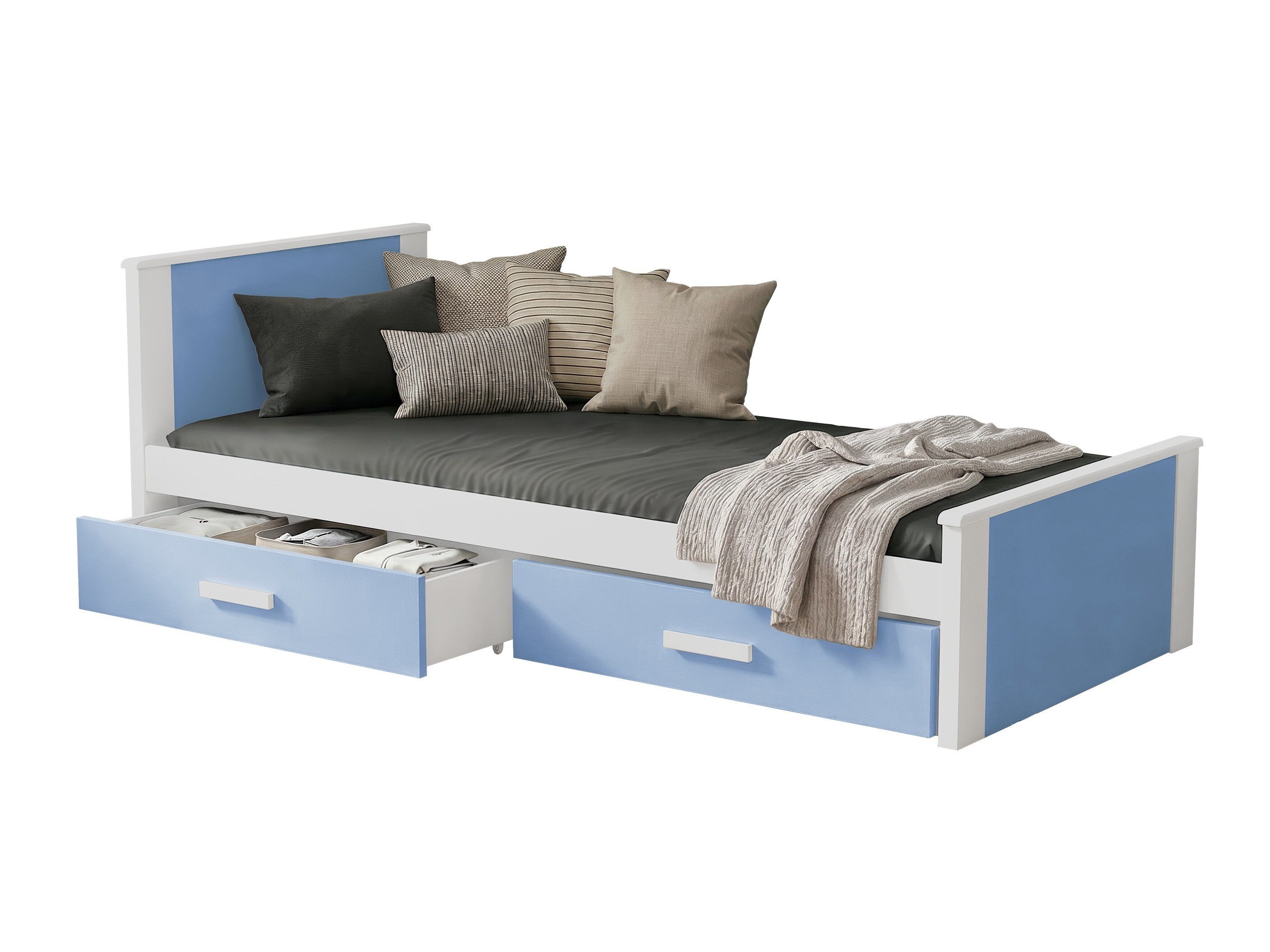 Bett Henderson 116 (Weiss + Blau)