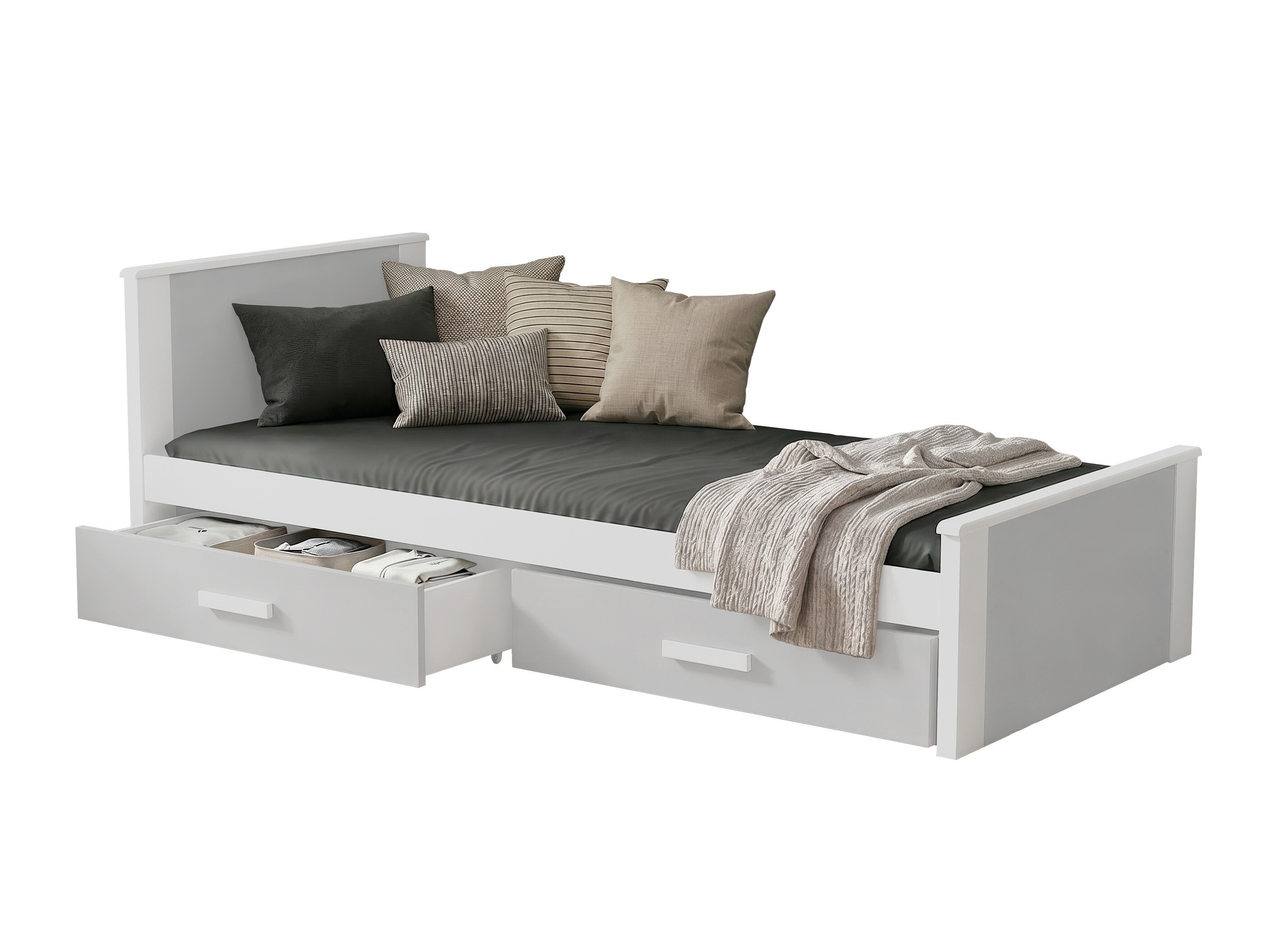 Bett Henderson 116 (Weiss + Grau)