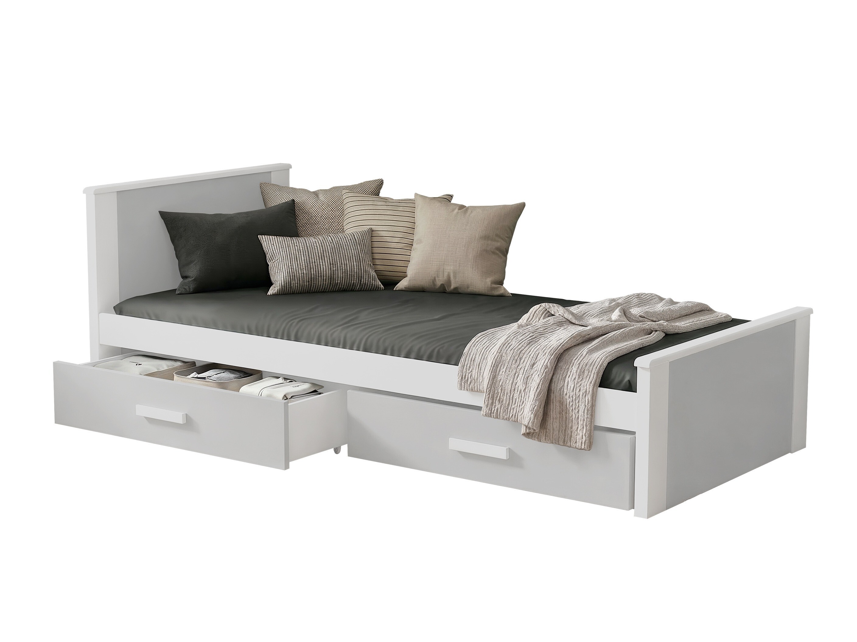 Bett Henderson 116 (Weiss + Grau)
