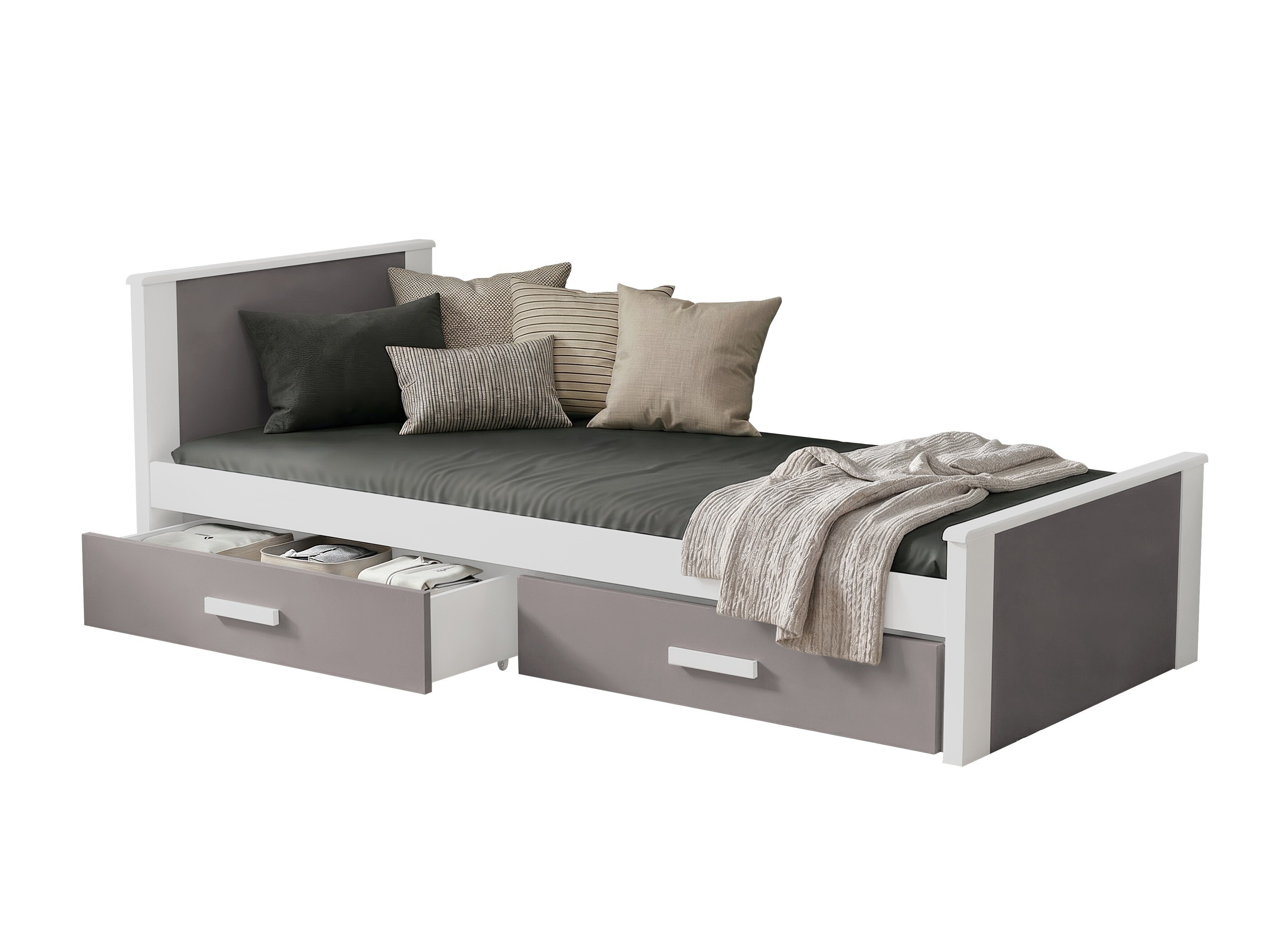 Bett Henderson 116 (Weiss + Trüffel)
