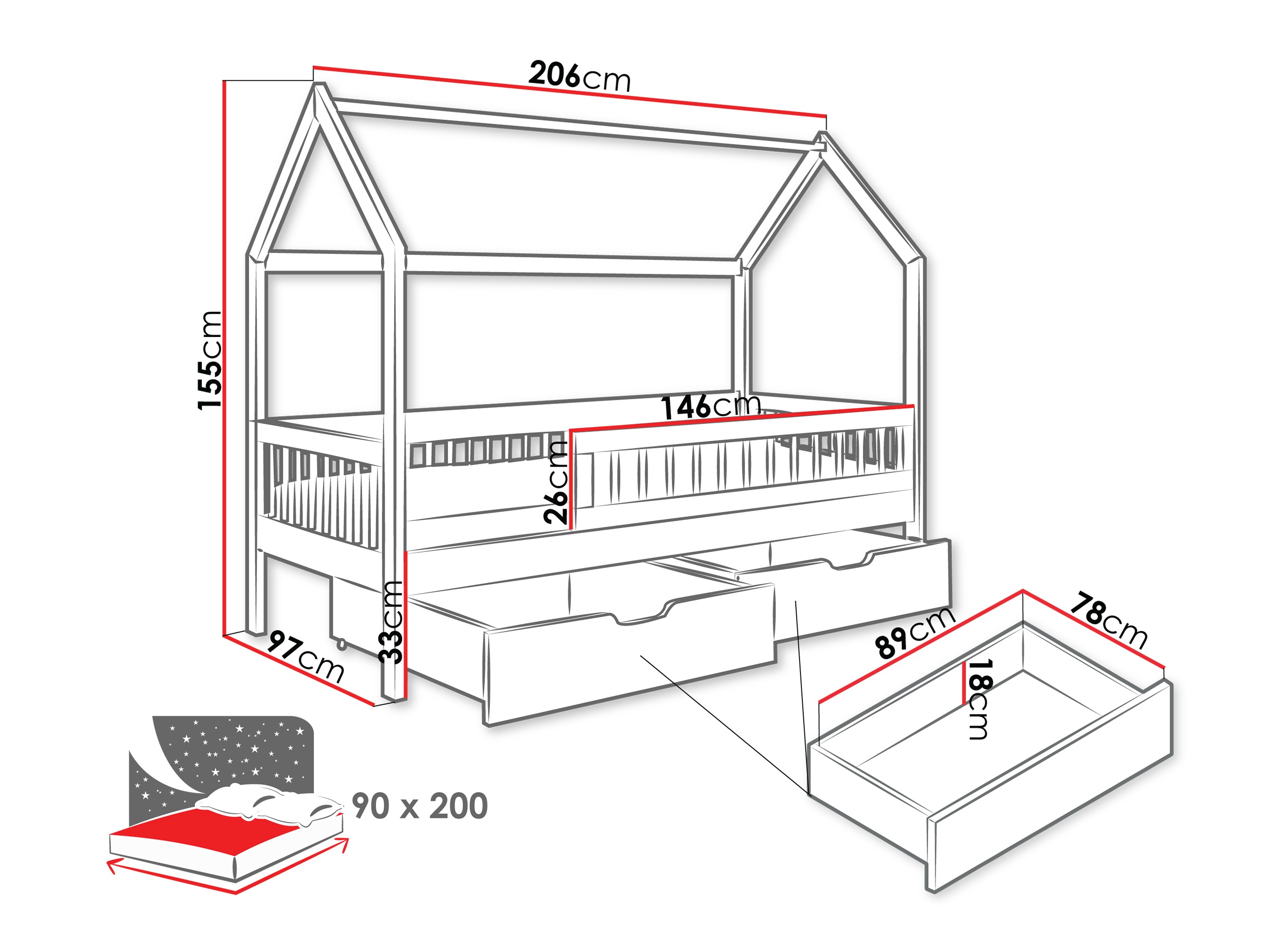 Bett Henderson 167 (Buche)