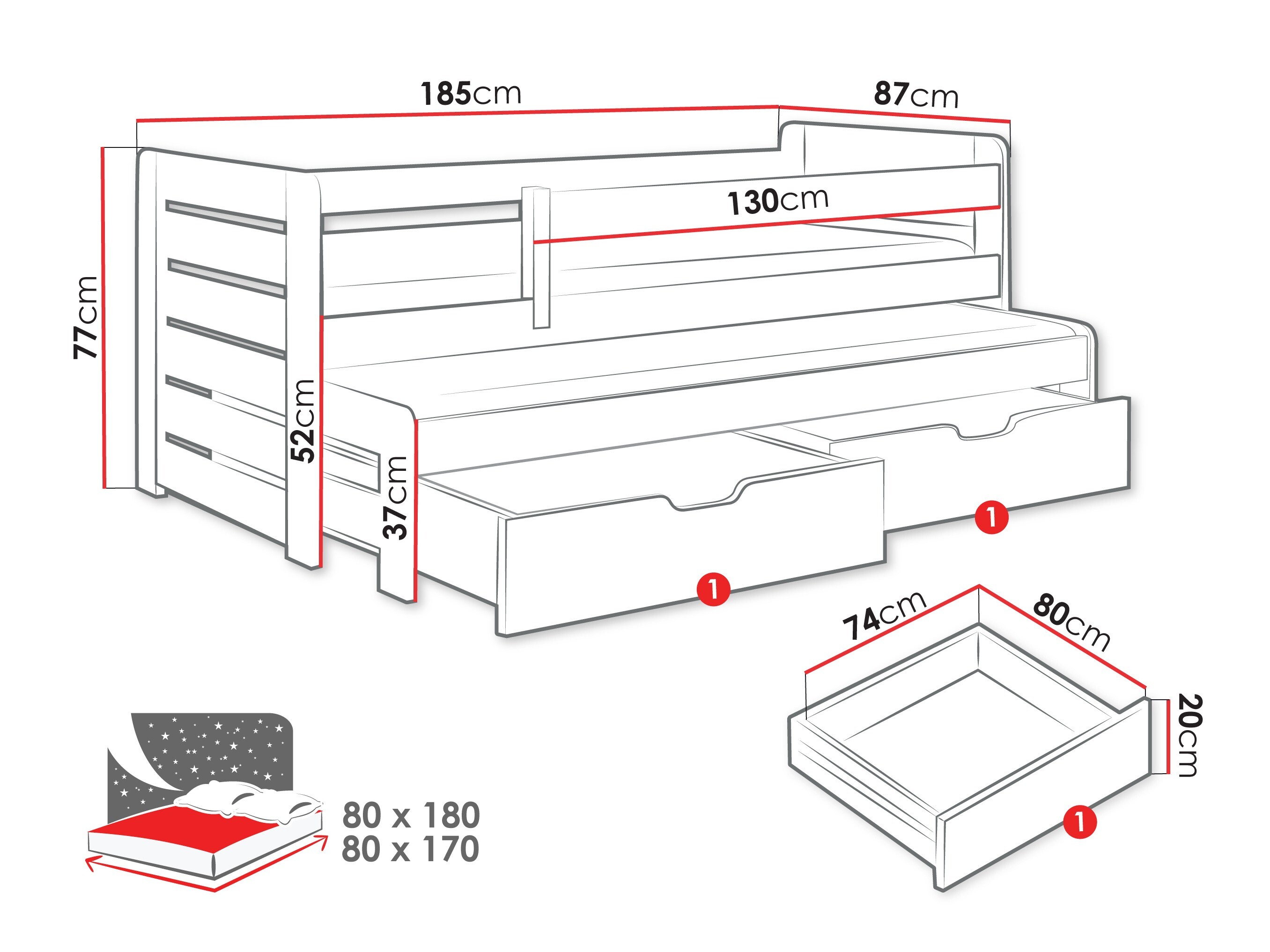 Bett Henderson 127 (Kaschmir)