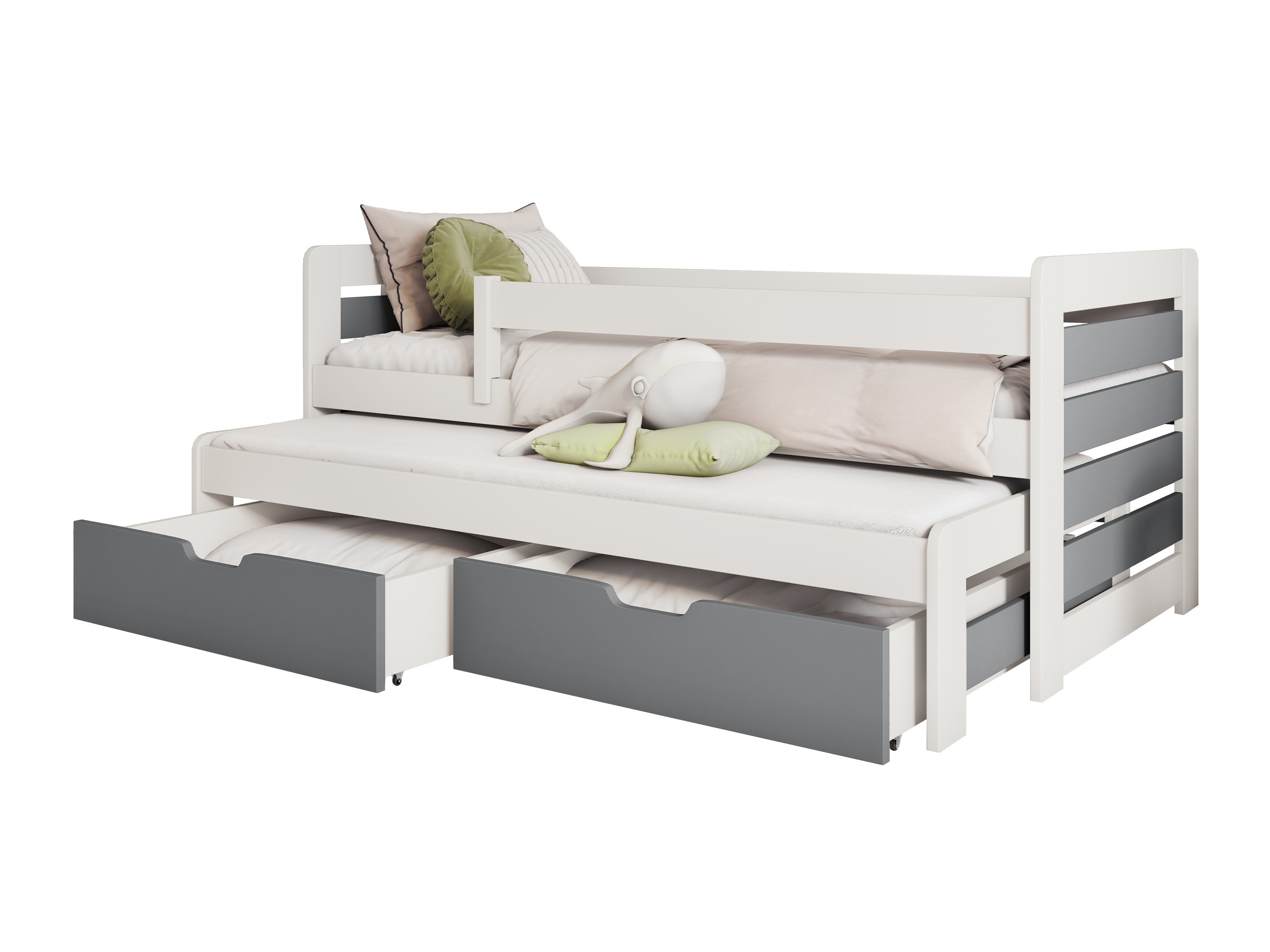 Bett Henderson 127 (Weiss + Grau)