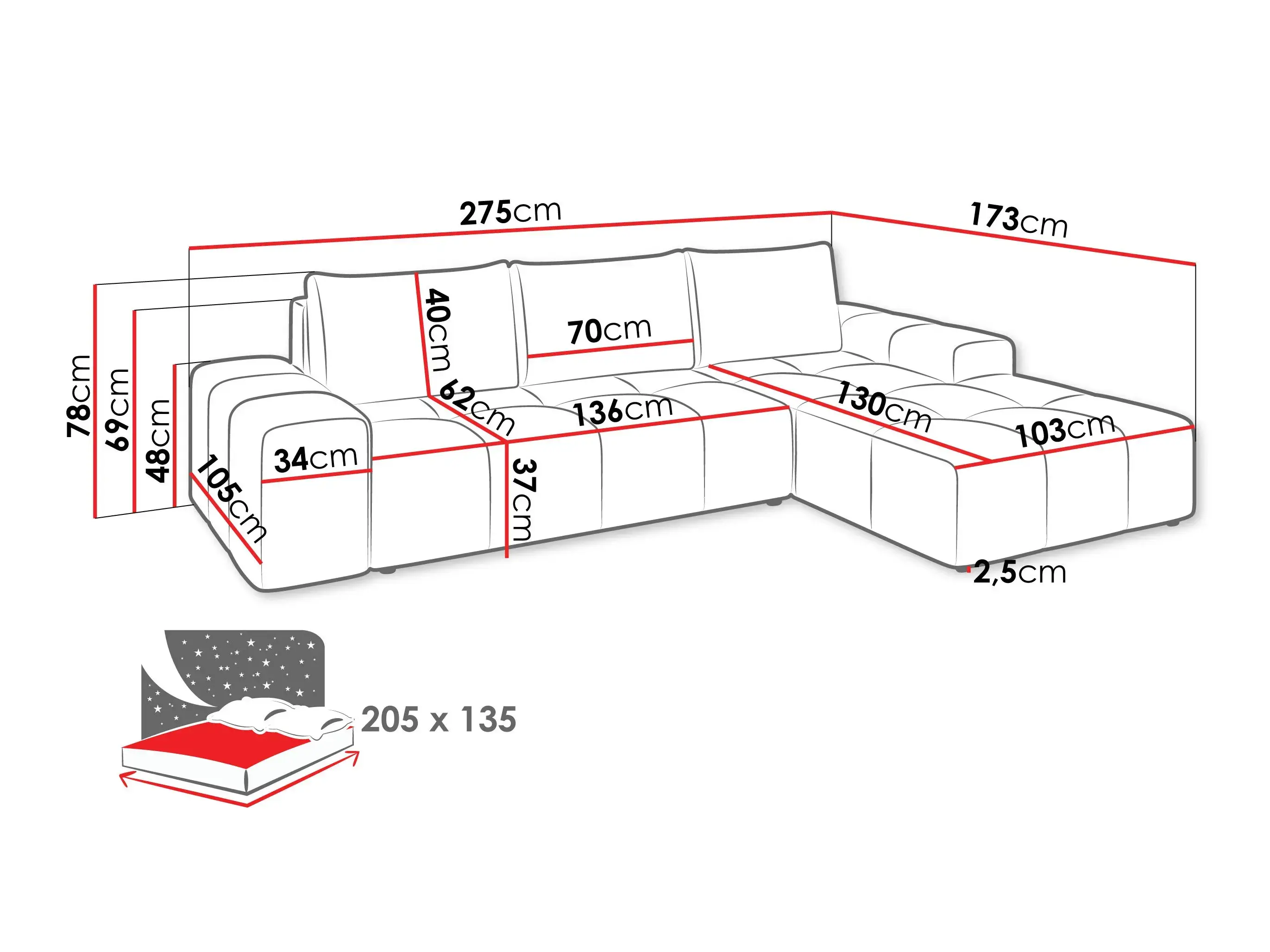 Ecksofa Comfivo 591 (Lambi 07)