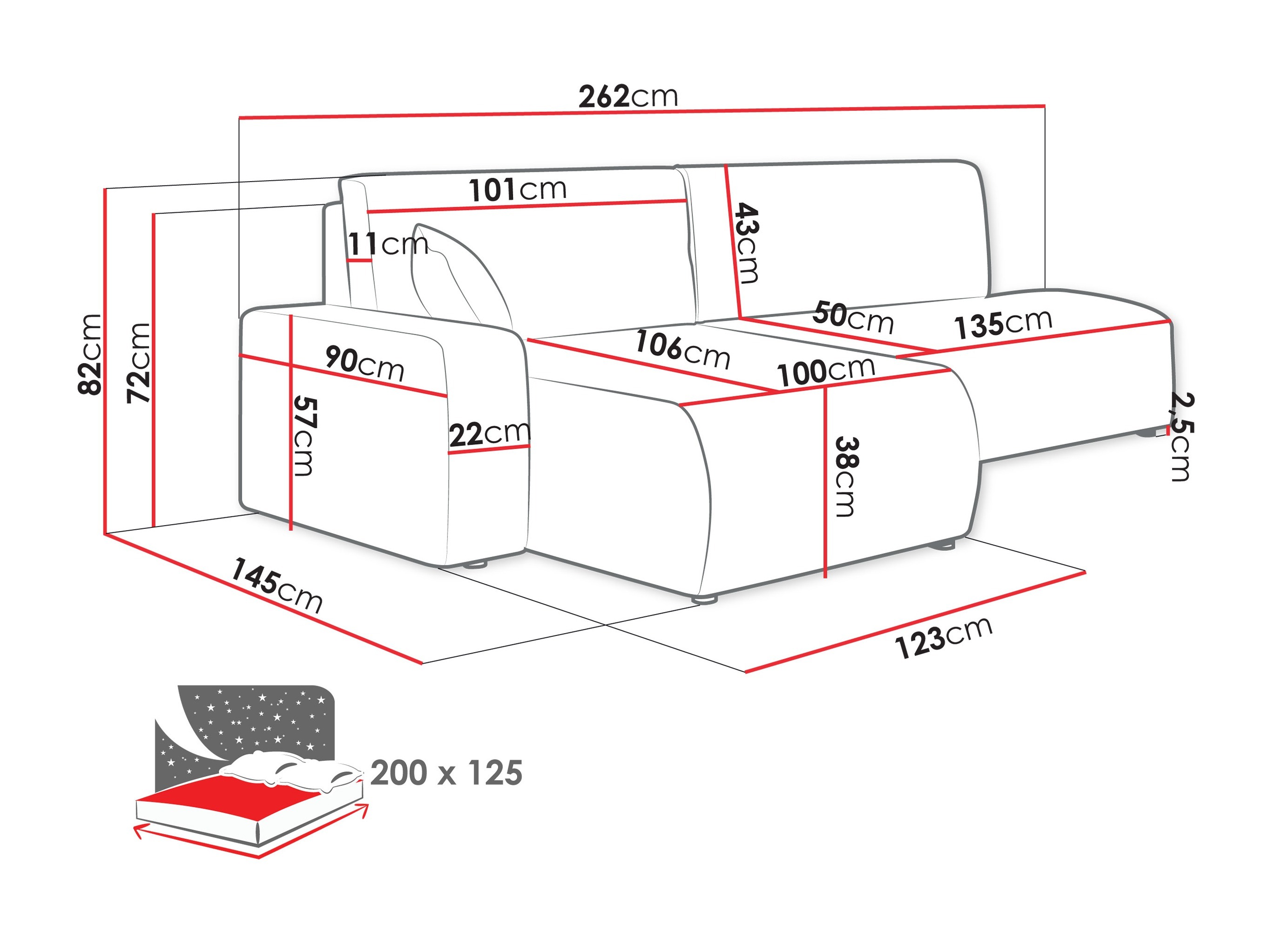 Ecksofa SD3324