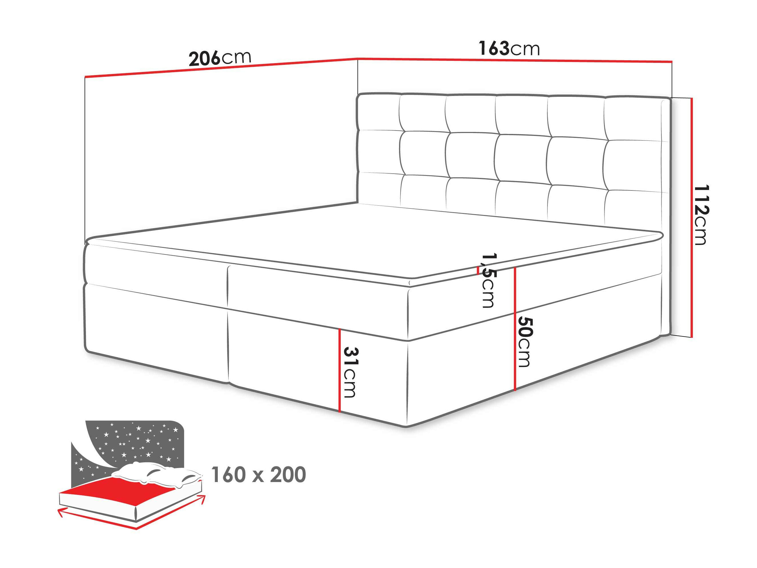 Boxspringbett Comfivo Osculum I (Lambi 08)