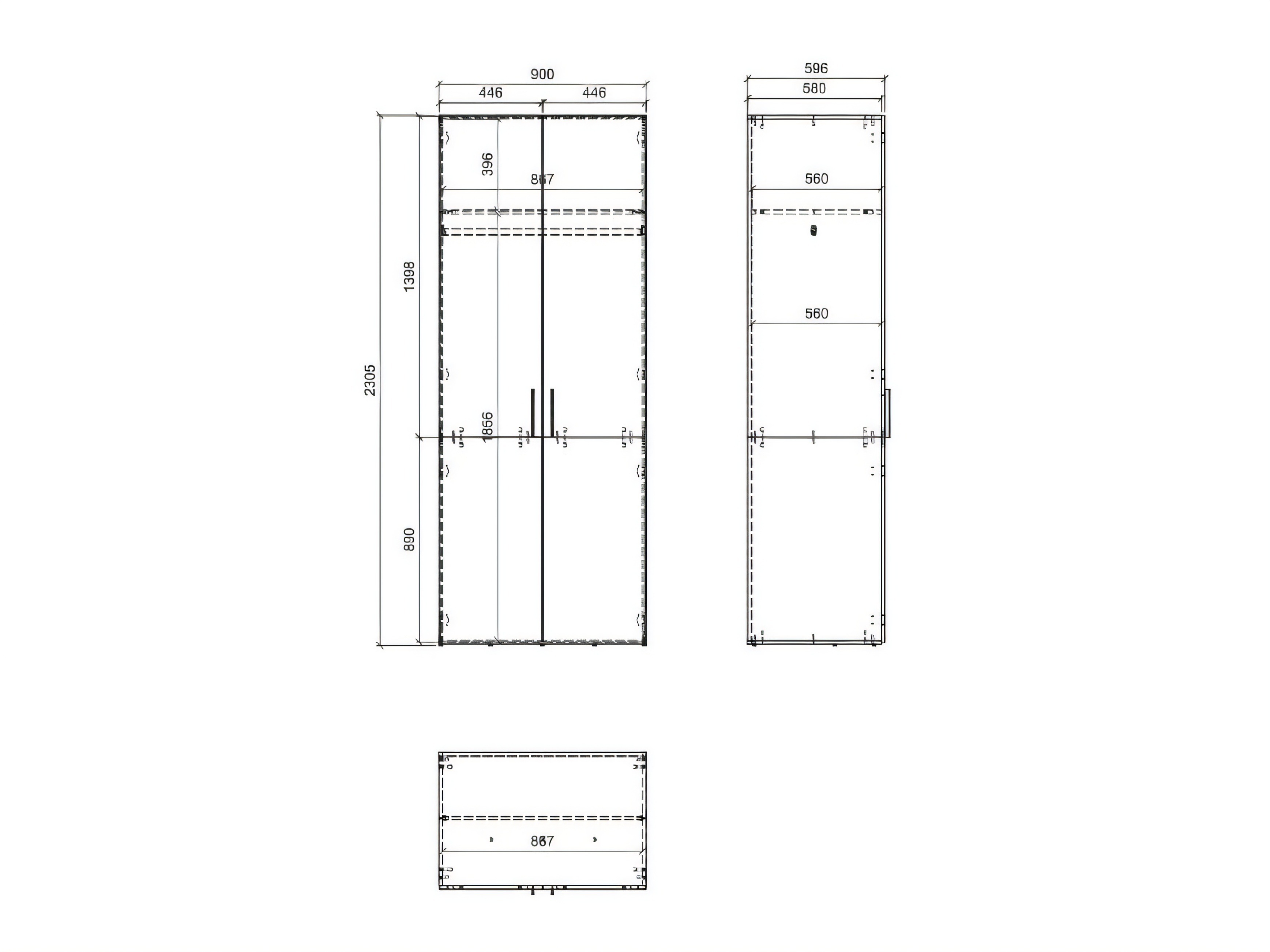 Kleiderschrank Floveni 118