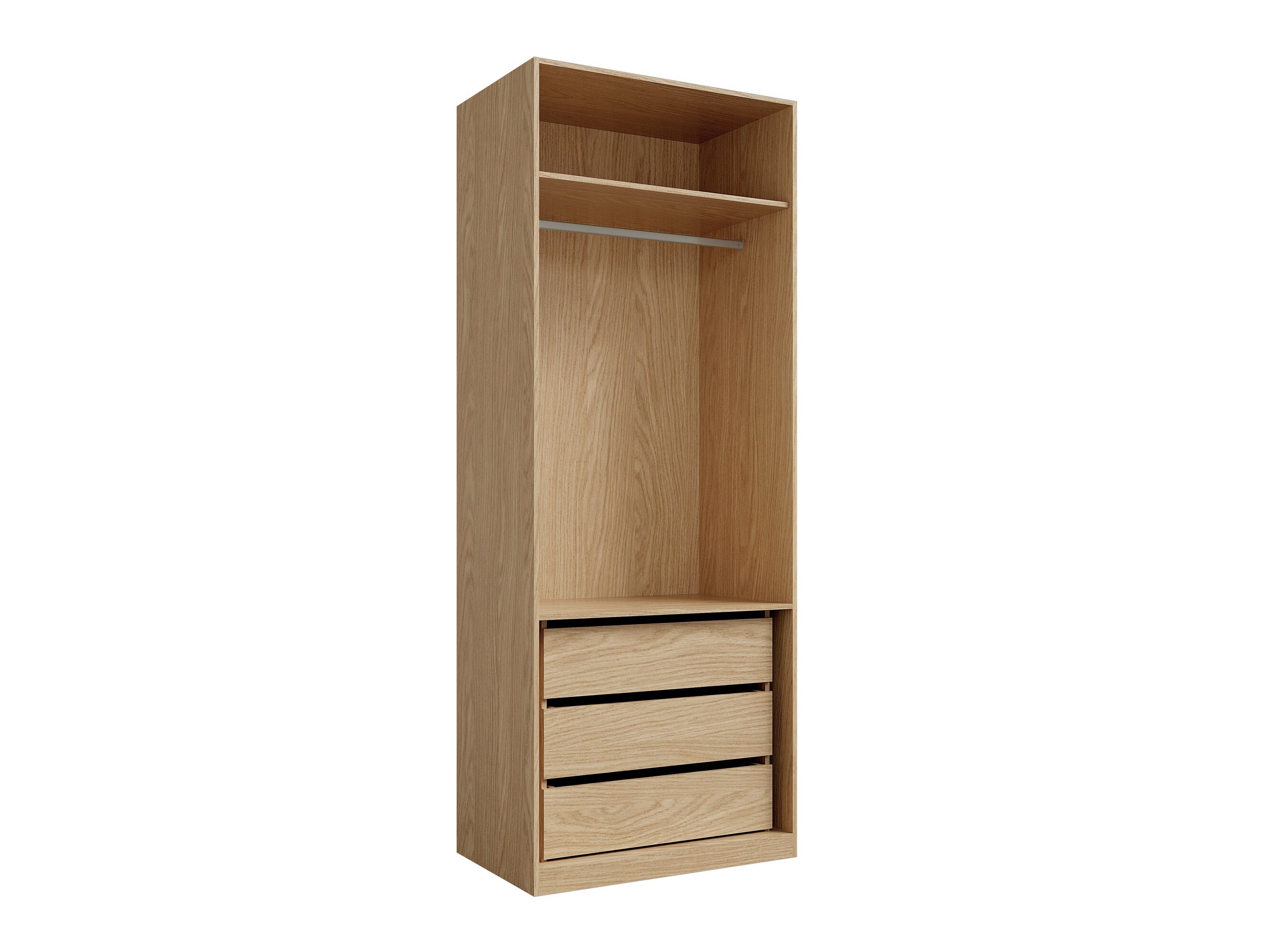 Kleiderschrank Toledo 145 (Eichenholzoptik + Beige)