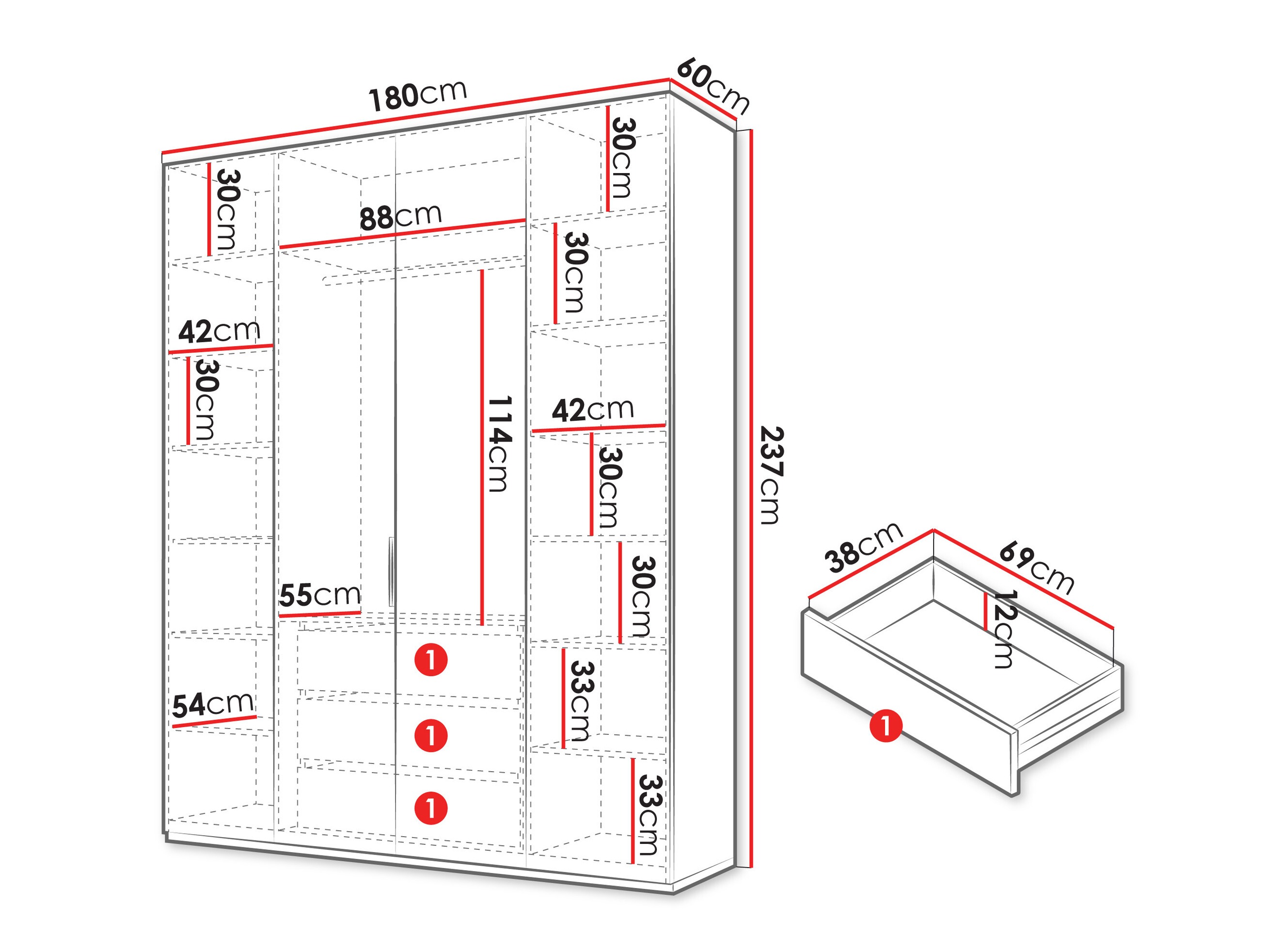 Kleiderschrank Toledo 146