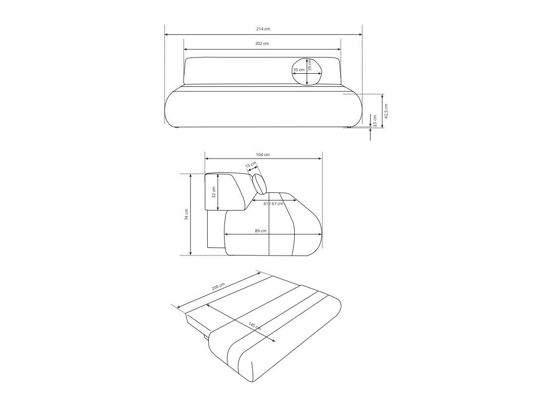 Schlafsofa Kingston 211 (Wilma 02)