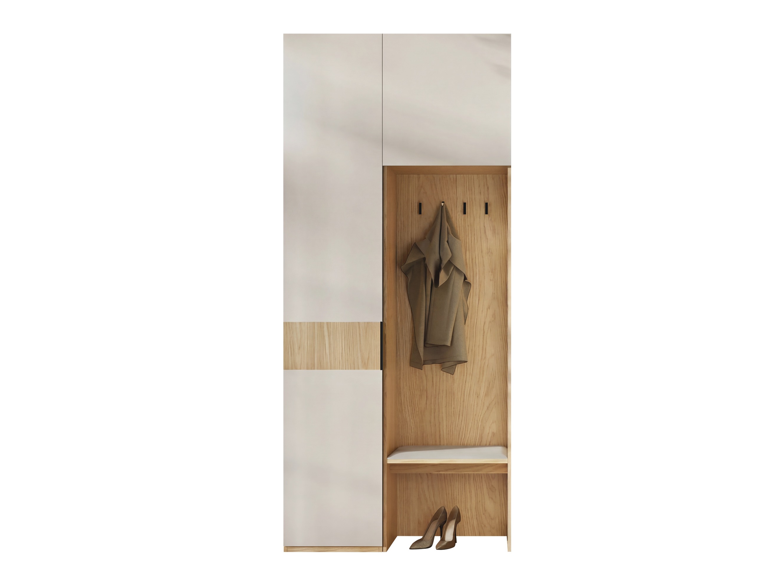 Flurgarnitur Toledo 148 (Eichenholzoptik + Beige)