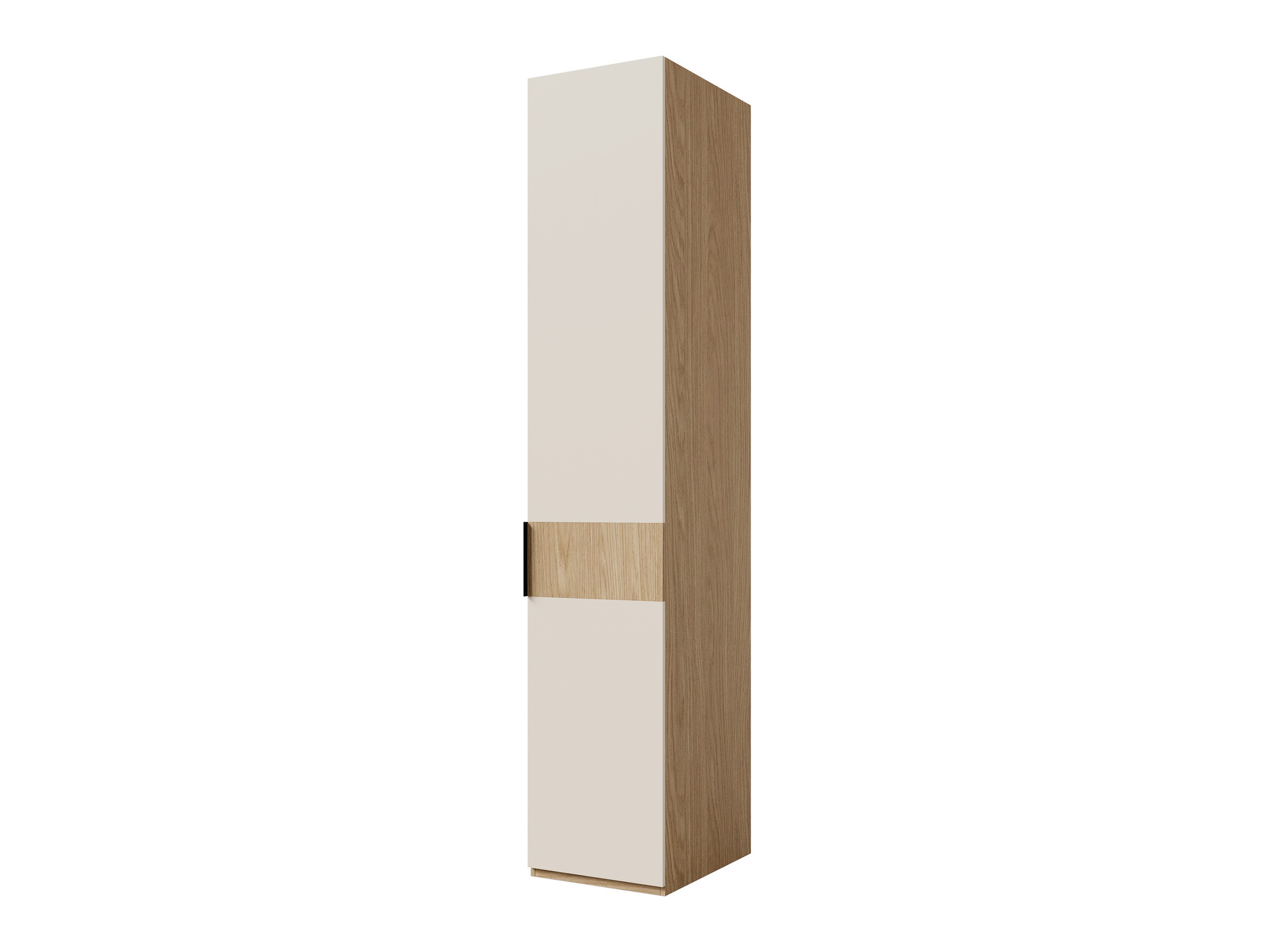 Kleiderschrank Toledo 141 (Eichenholzoptik + Beige)