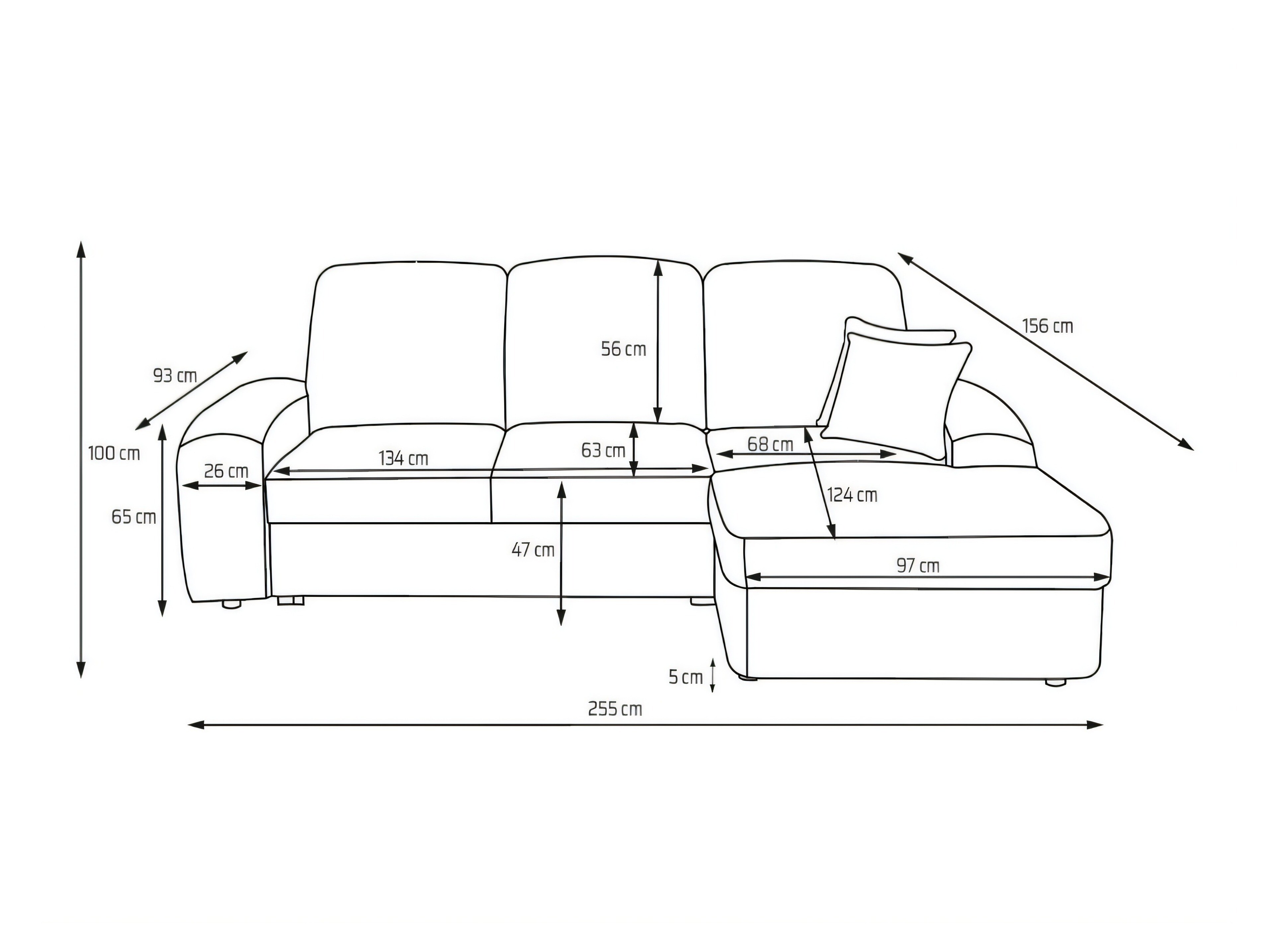 Ecksofa Carson 137 (Vibe 06)