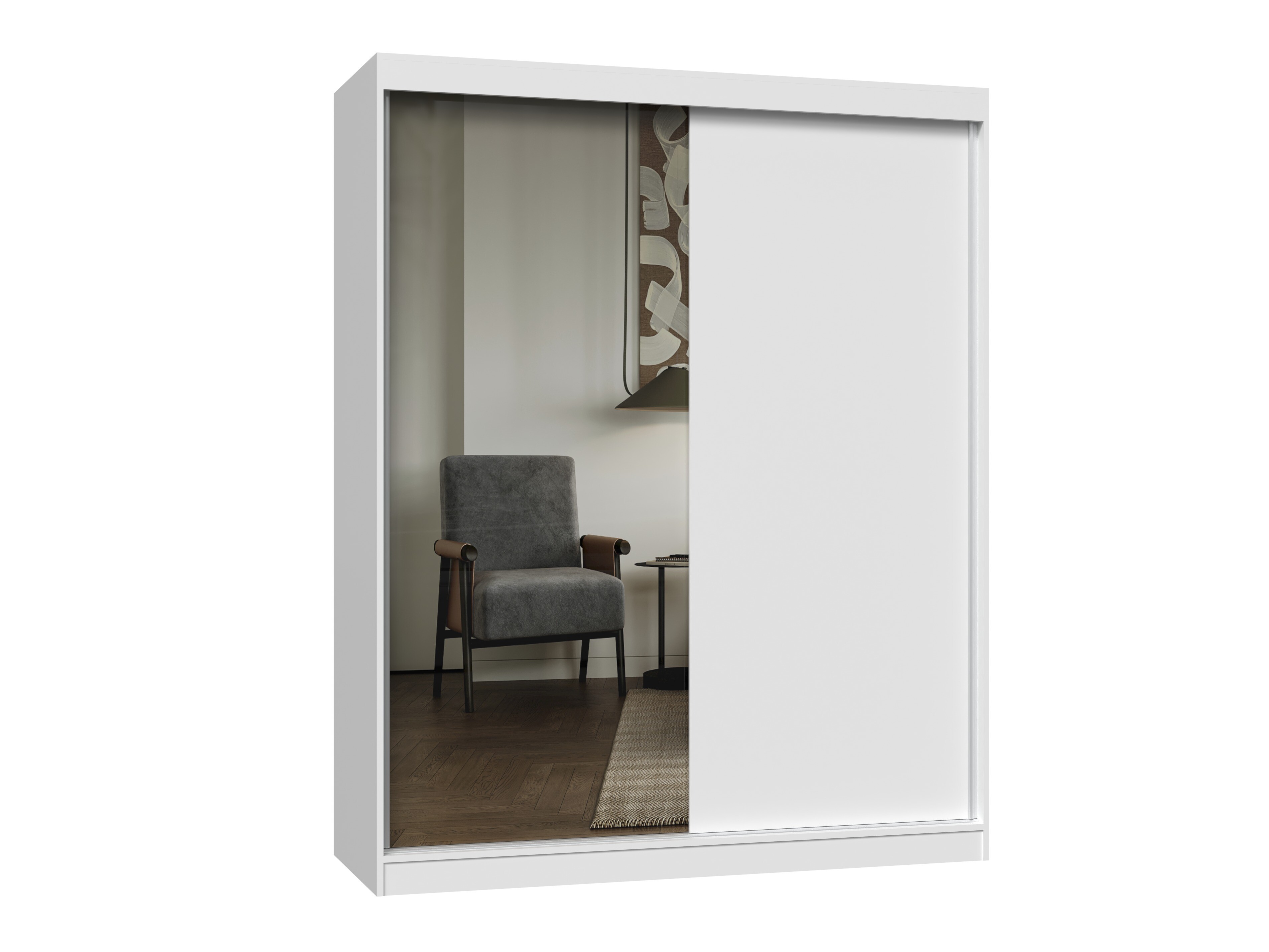 Kleiderschrank Mandeville 383 (Weiss)