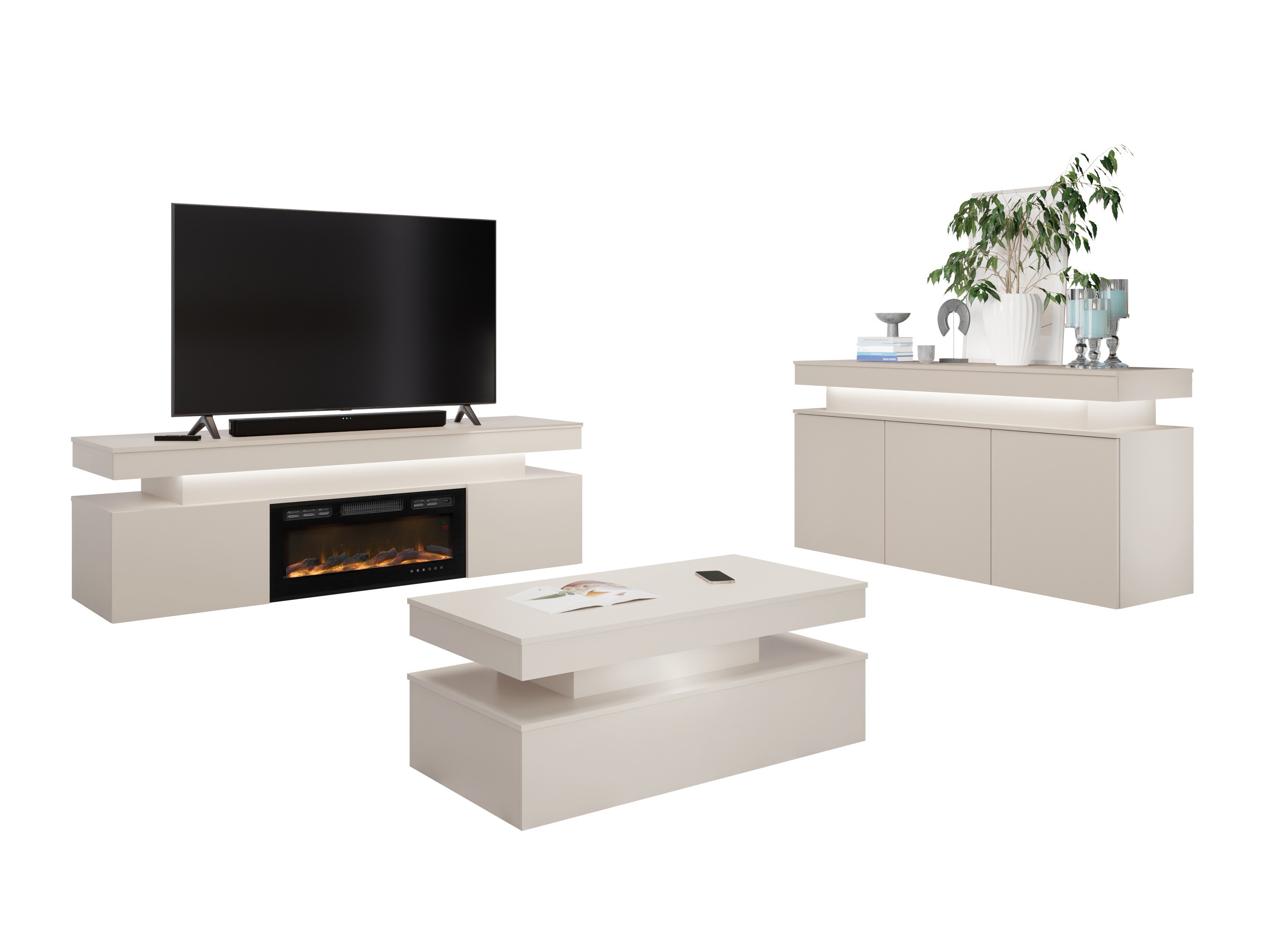 Wohnzimmer-Sets Monfero I (Kaschmir)