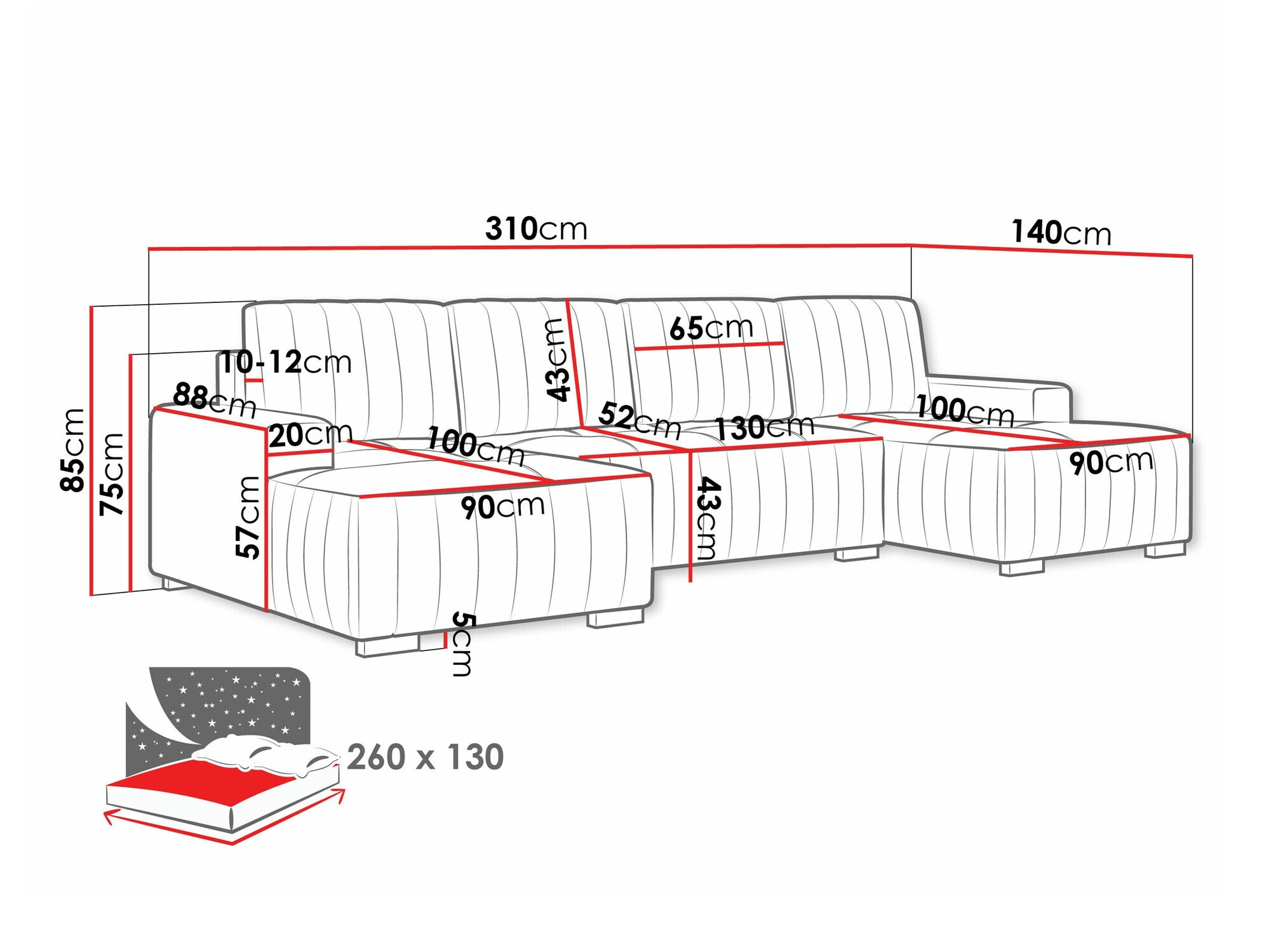 Ecksofa SD3347