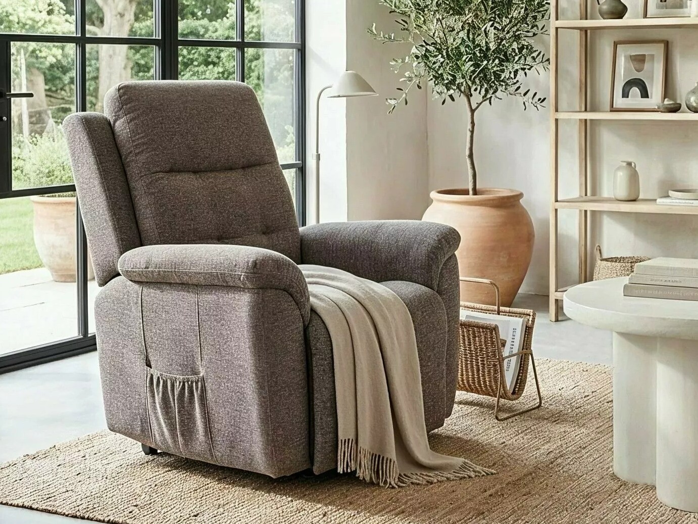Sessel Liegesessel Detroit 1042 (Grau)
