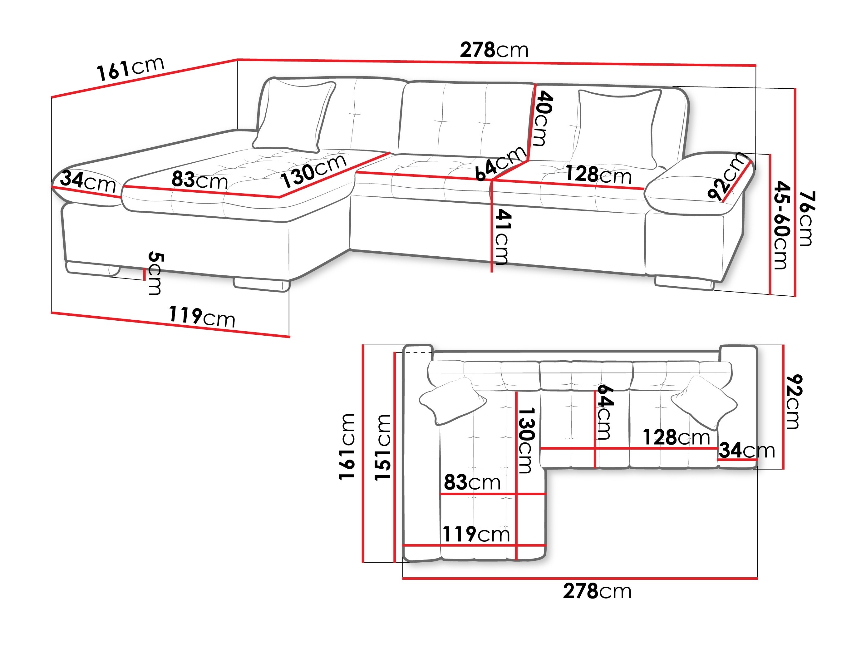 Ecksofa SD3353