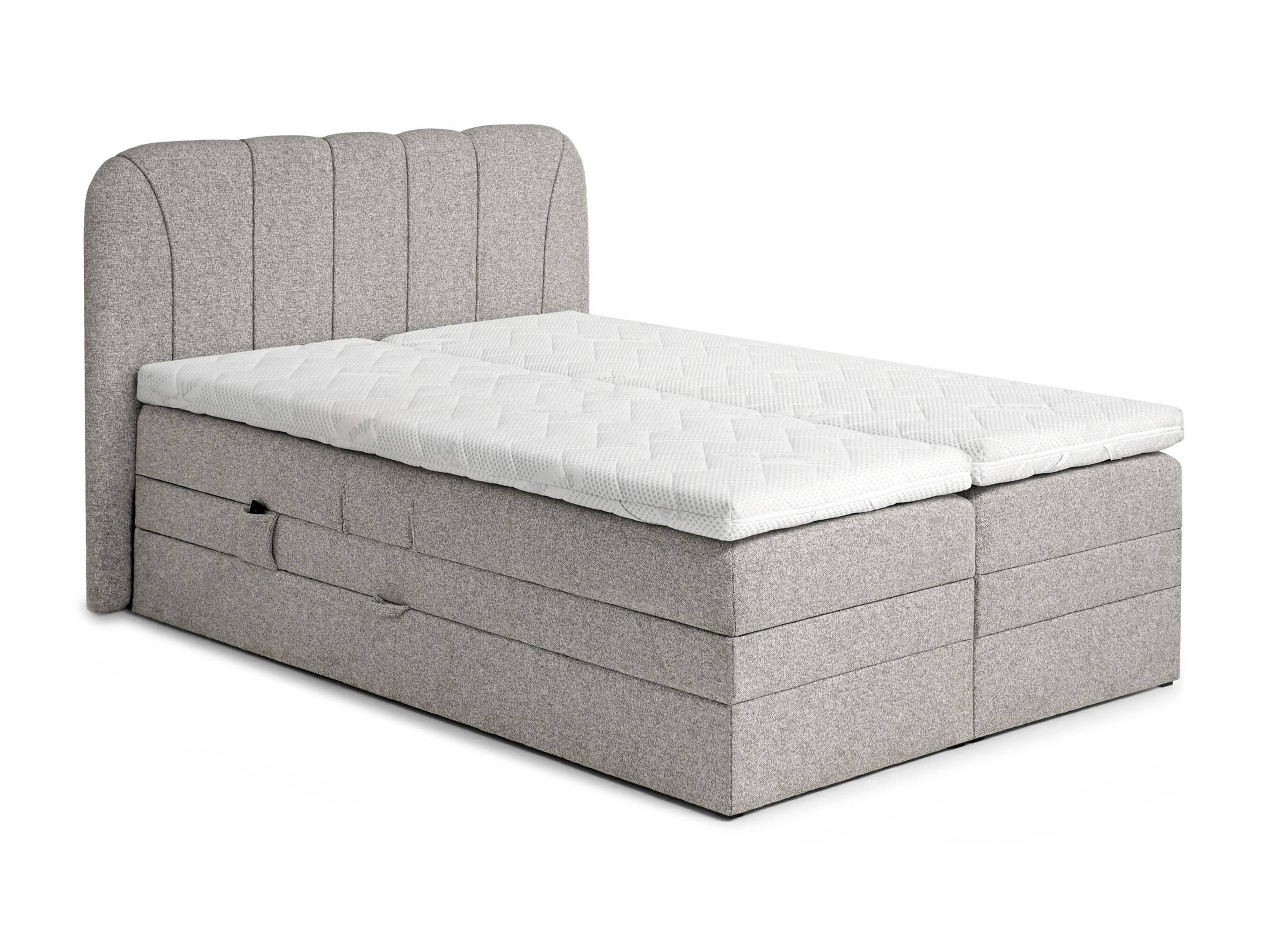 Boxspringbett Norman 127 (Graubraun)