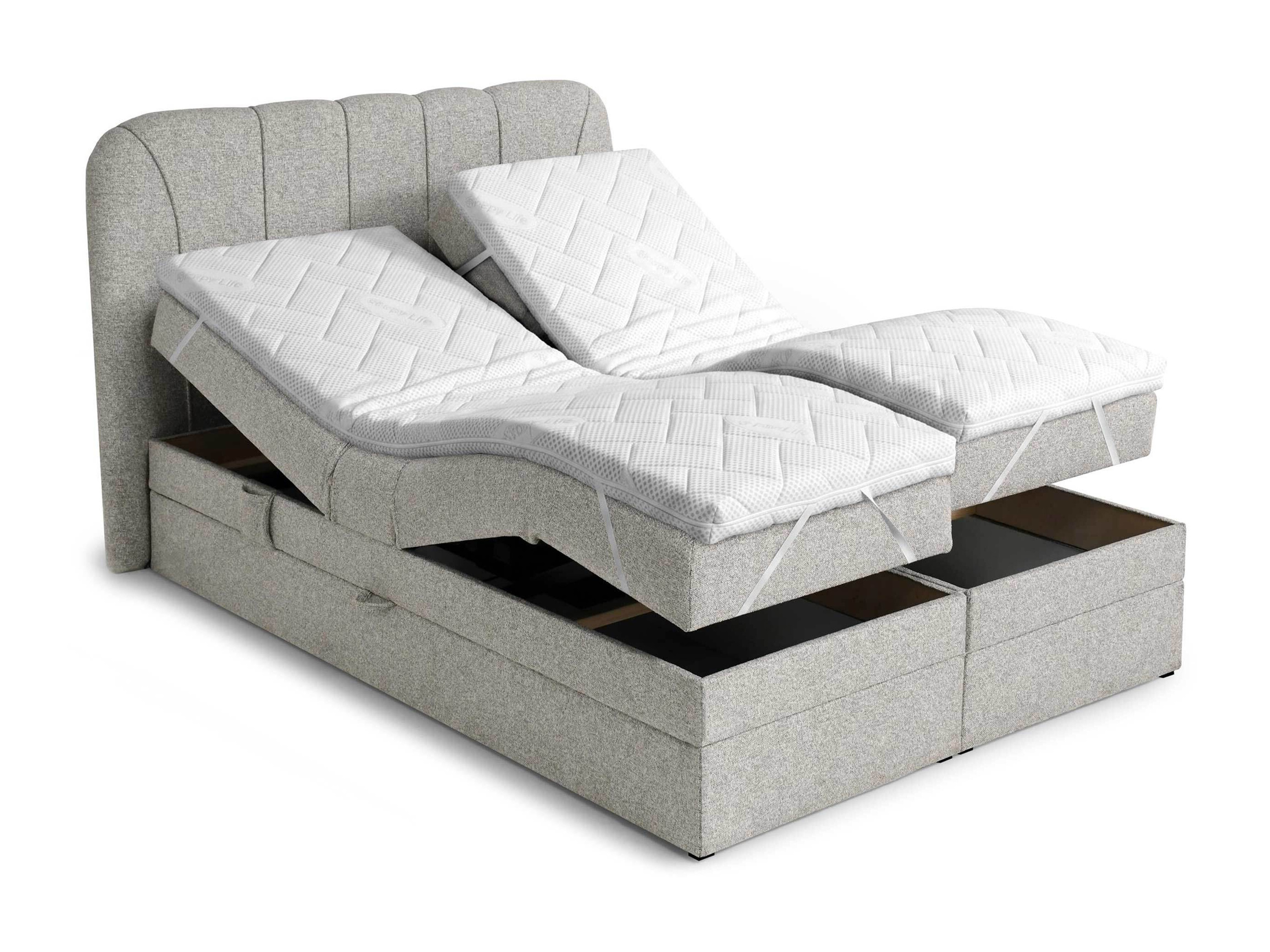 Boxspringbett Norman 127 (Graubraun)