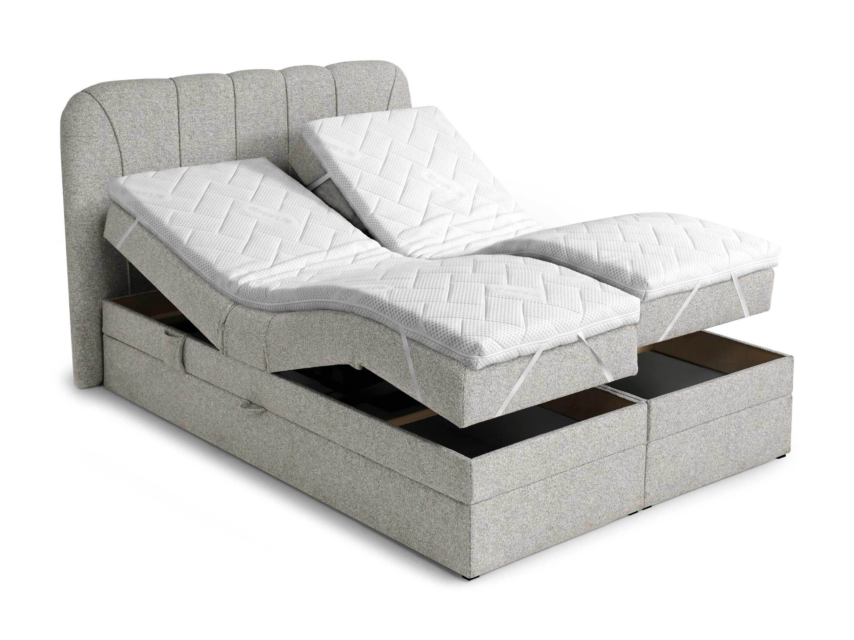 Boxspringbett Norman 127 (Hellgrau)