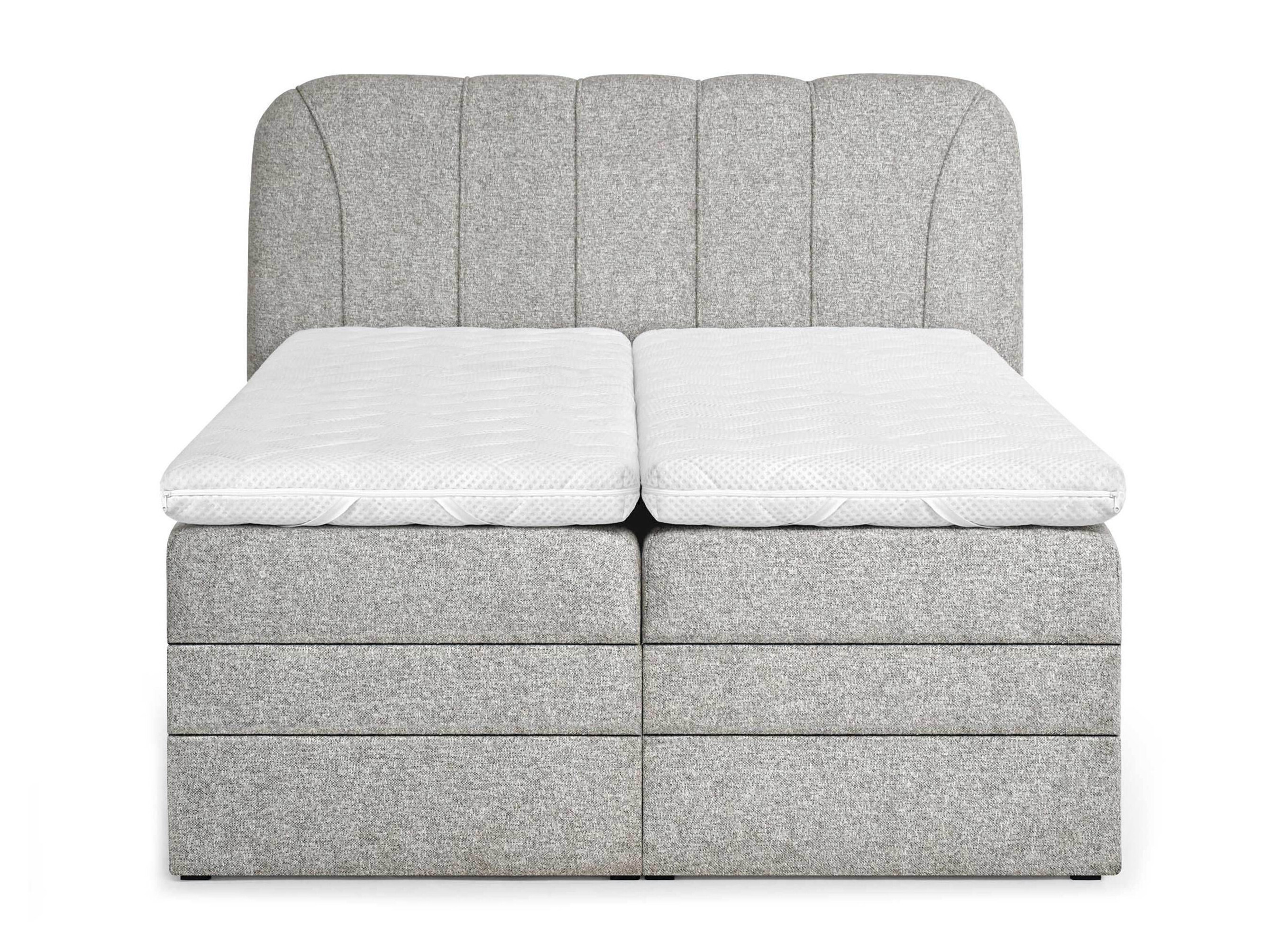 Boxspringbett Norman 127 (Hellgrau)