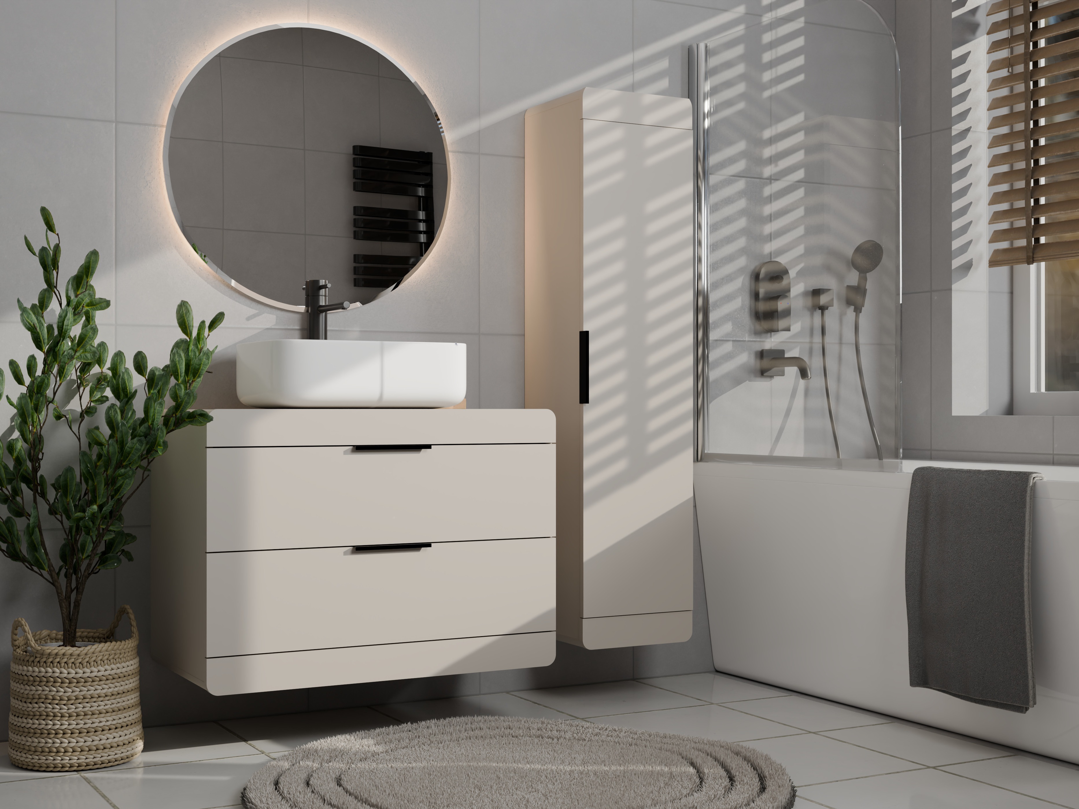 Hängeschrank für Waschbecken Mandeville 392