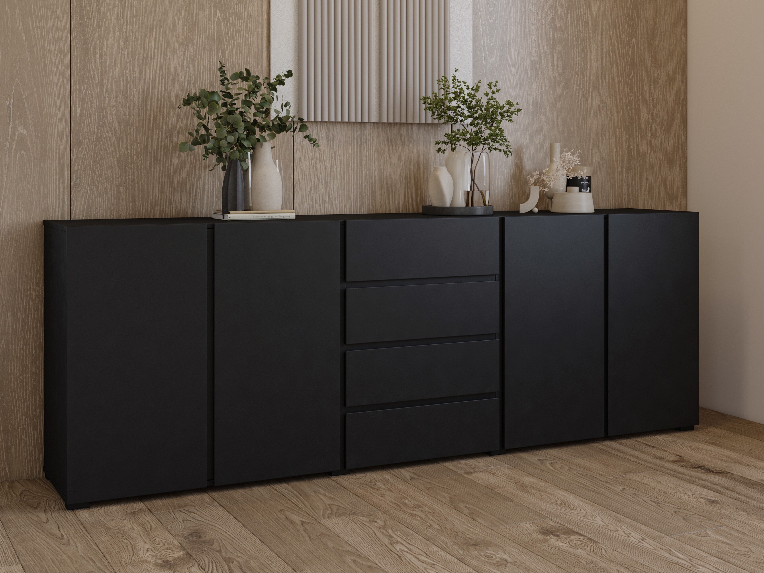 Kommoden Elbleve 105 (Schwarz)