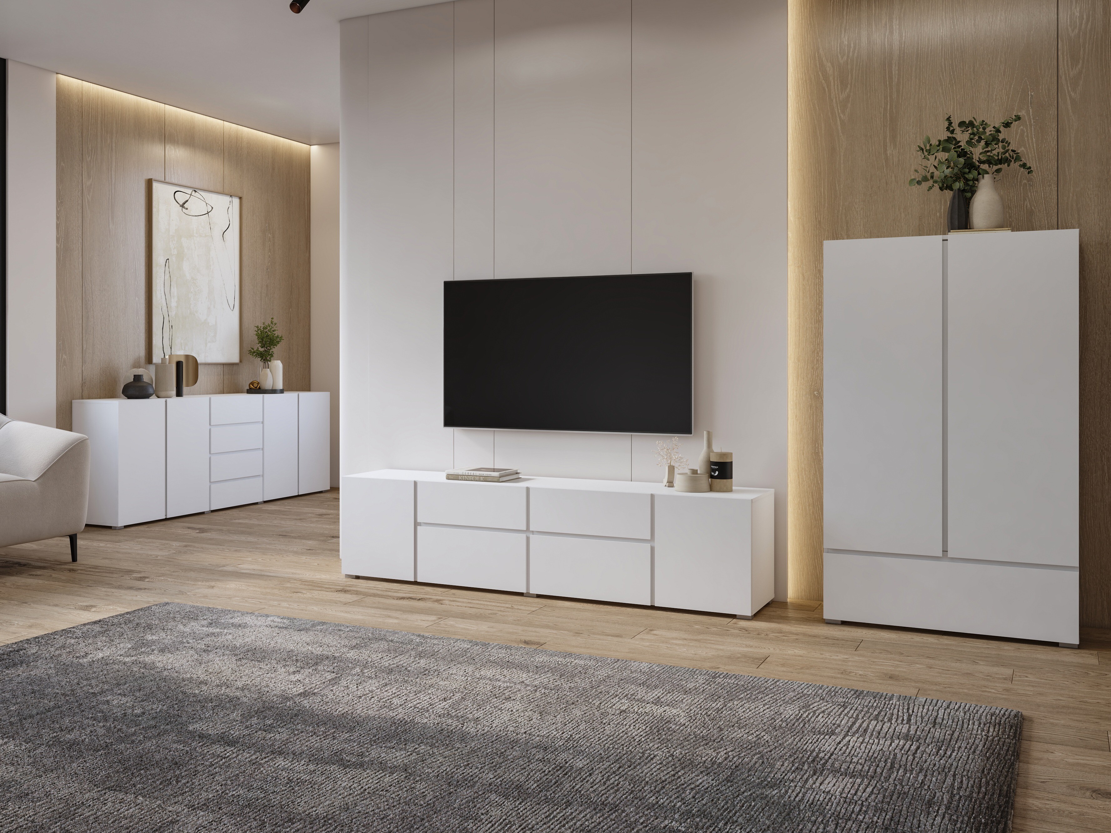 Kommoden Elbleve 105 (Weiss)
