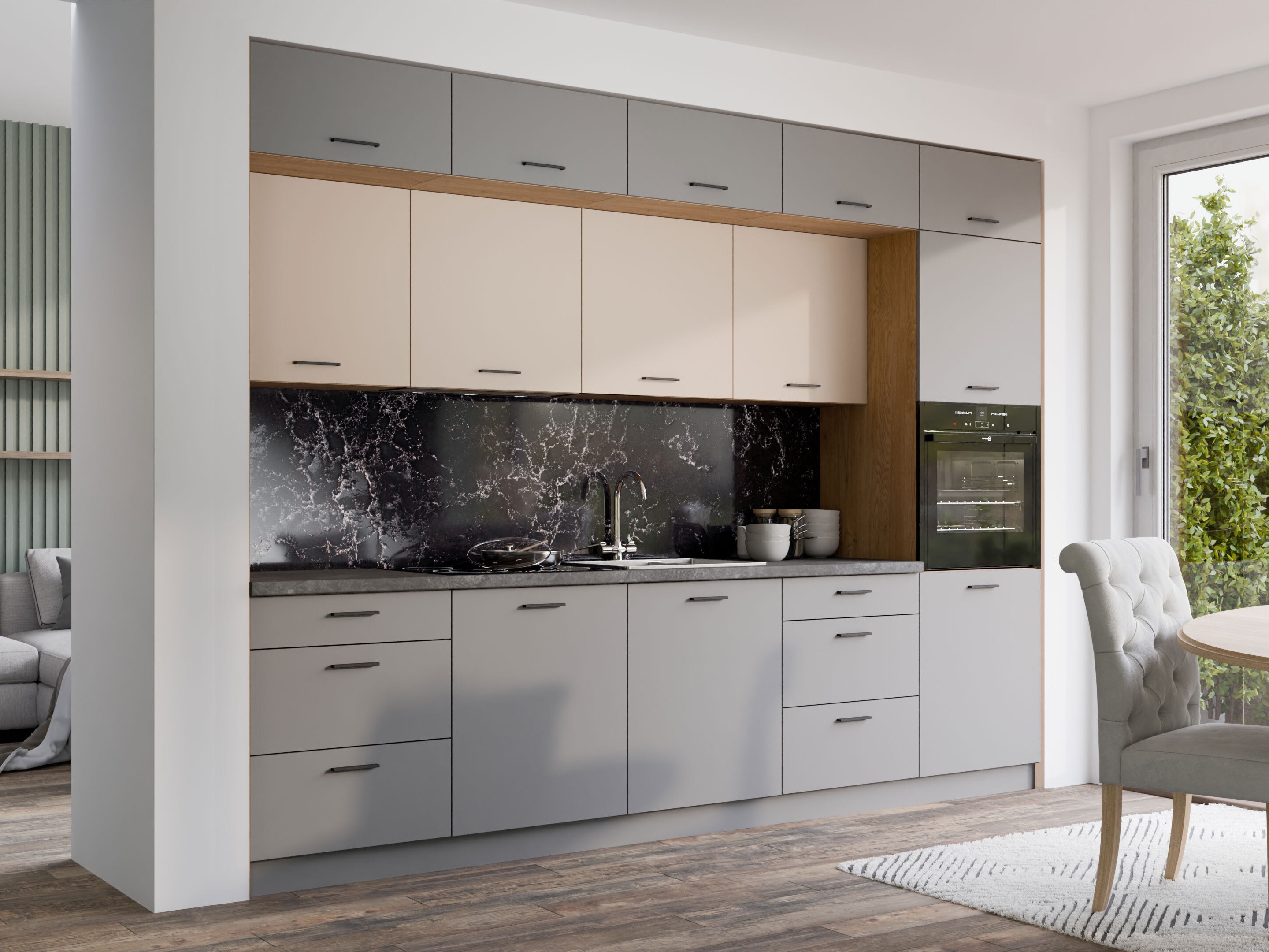 Modulares Küchenset Ati Cashmere Grey 100