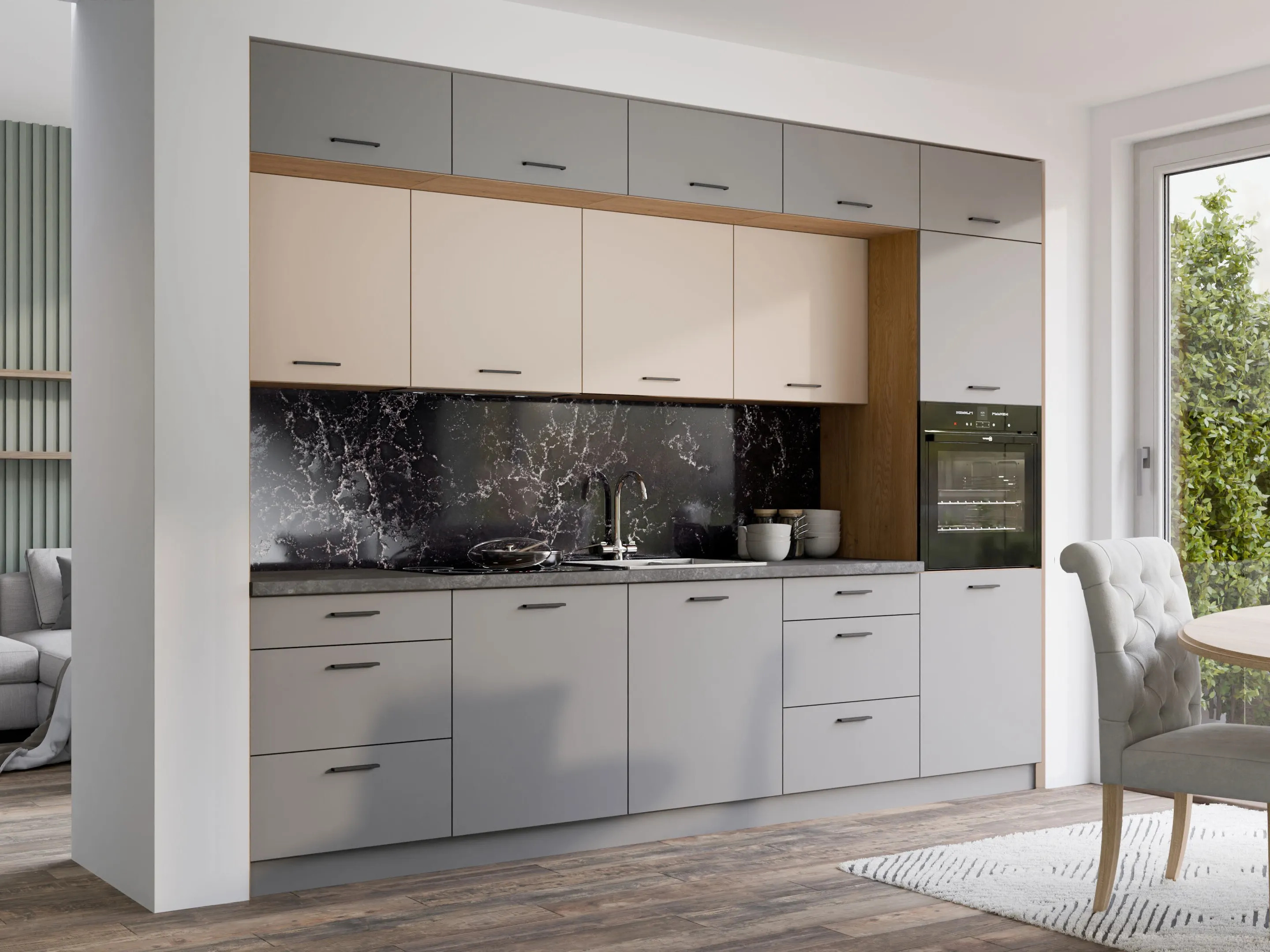 Modulares Küchenset Ati Cashmere Grey 100