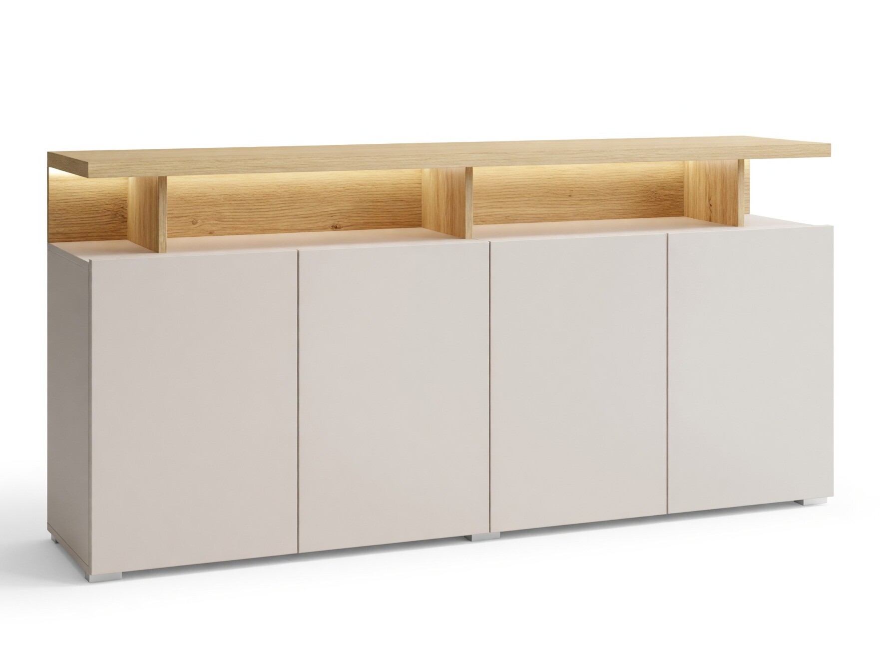 Sideboard Virvele 100 (Kaschmir + Eiche hell)