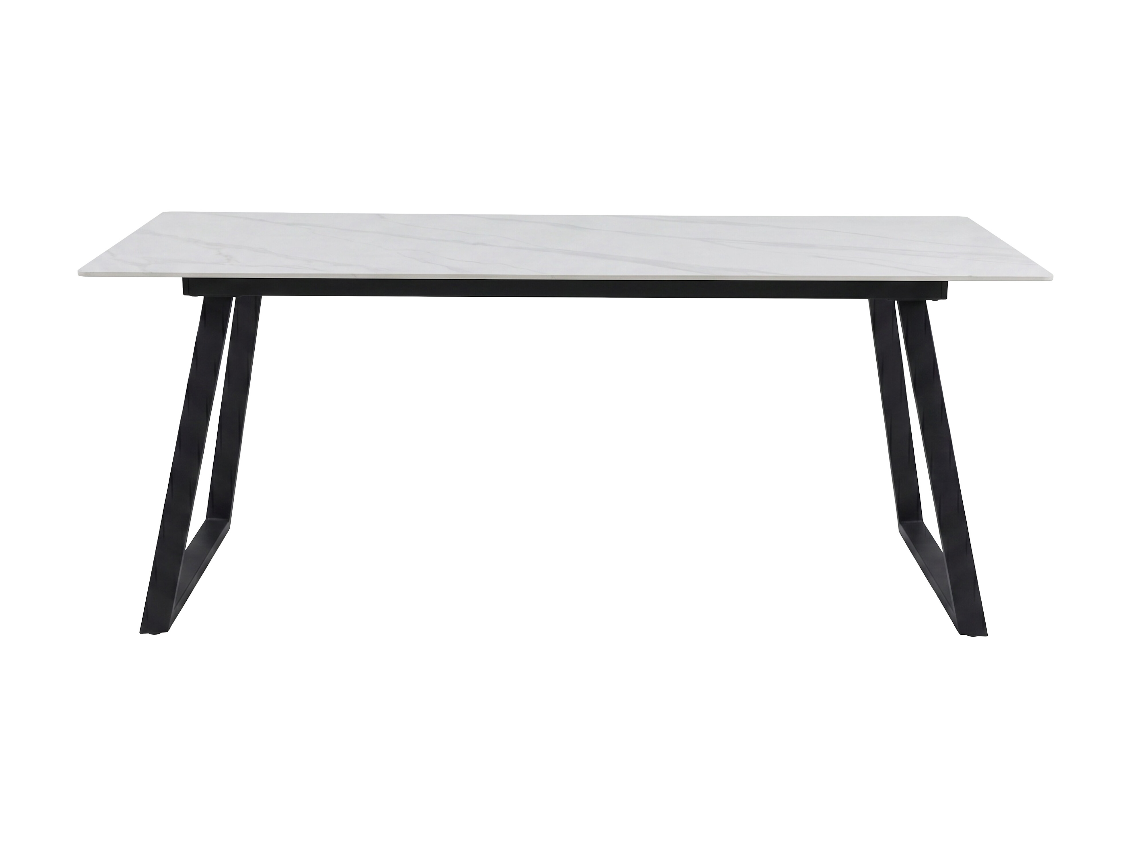 Tisch Dallas 5355 (Weisser Marmor + Schwarz)