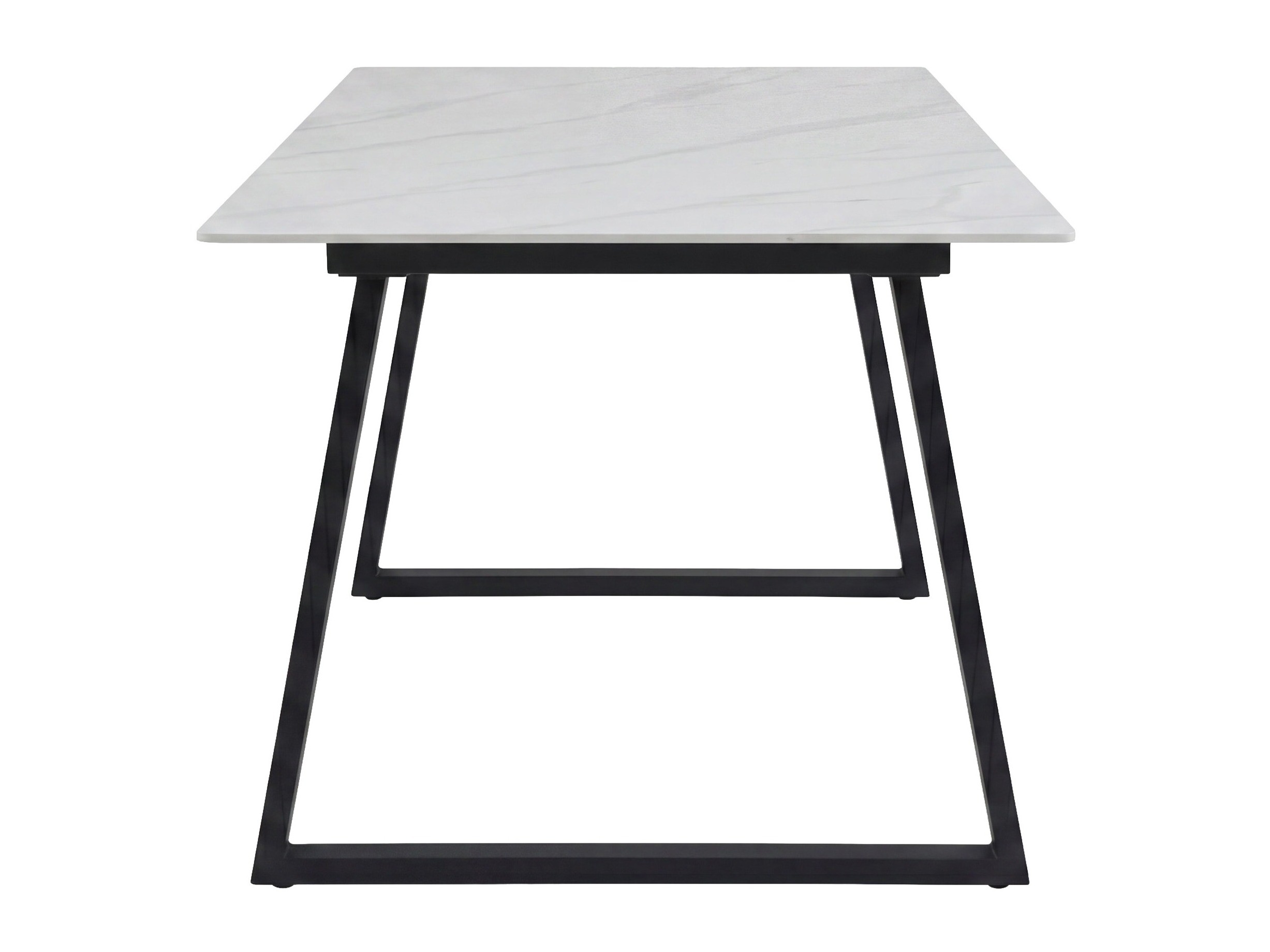 Tisch Dallas 5355 (Weisser Marmor + Schwarz)