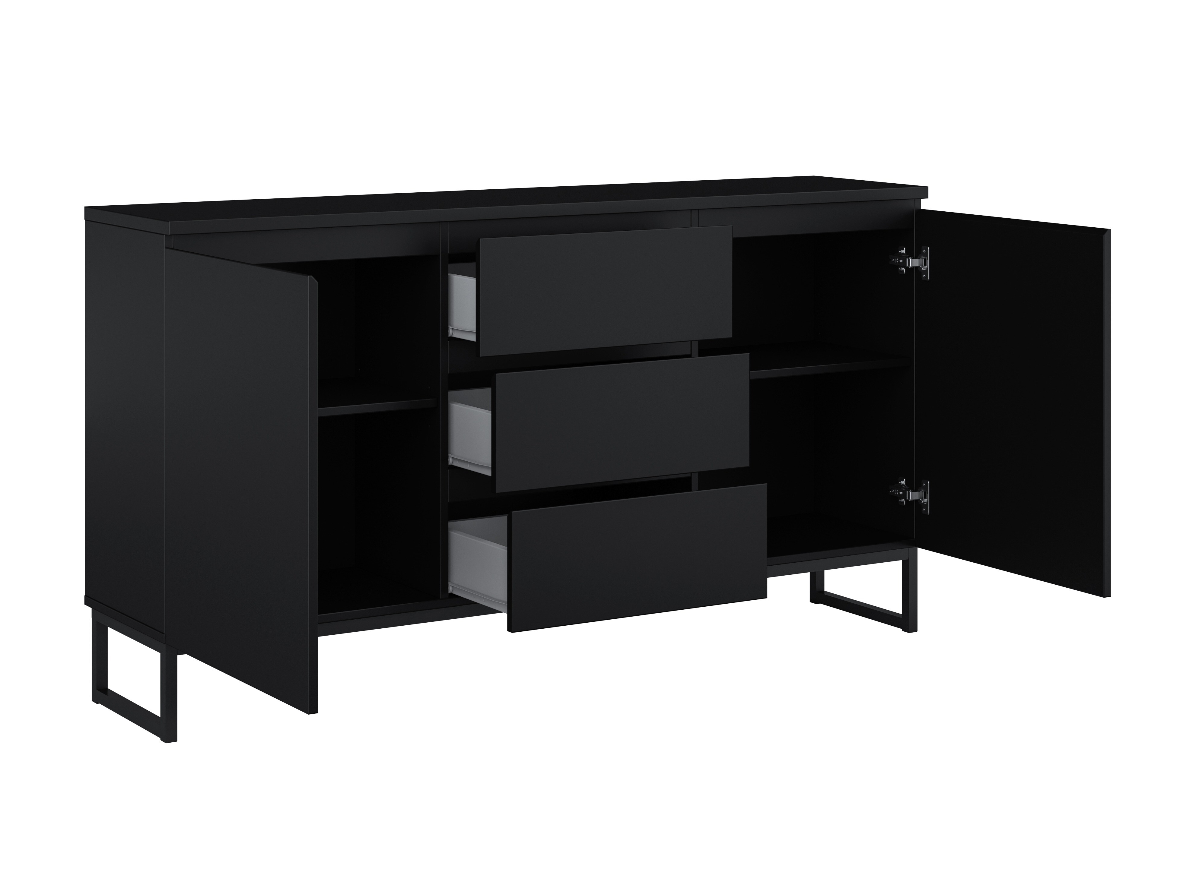 Kommode Velsora 102 (Schwarz)