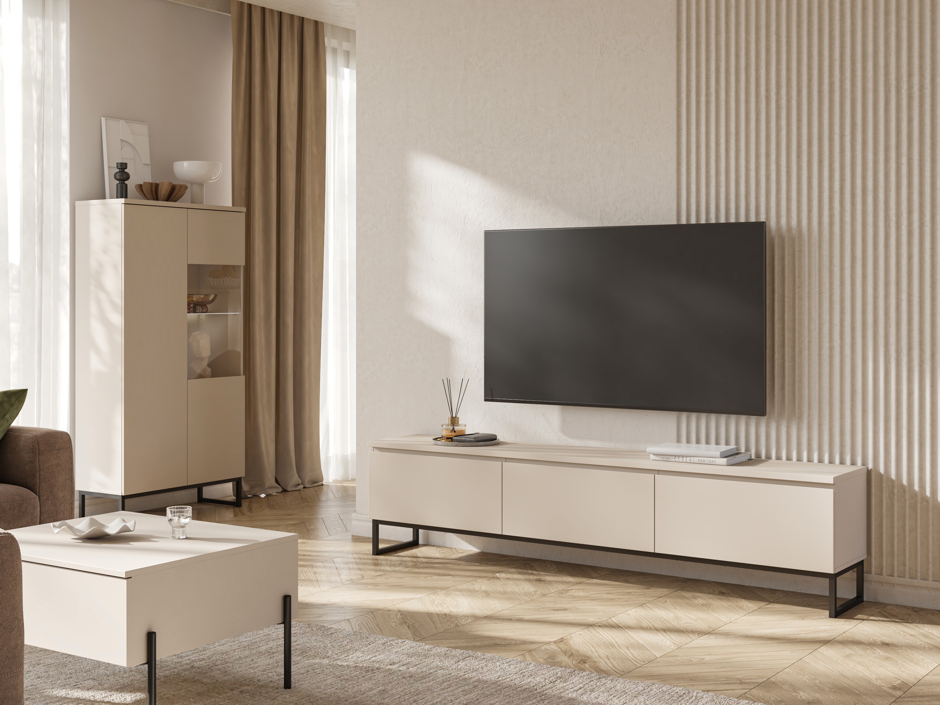 TV-Möbel Velsora 101 (Kaschmir)
