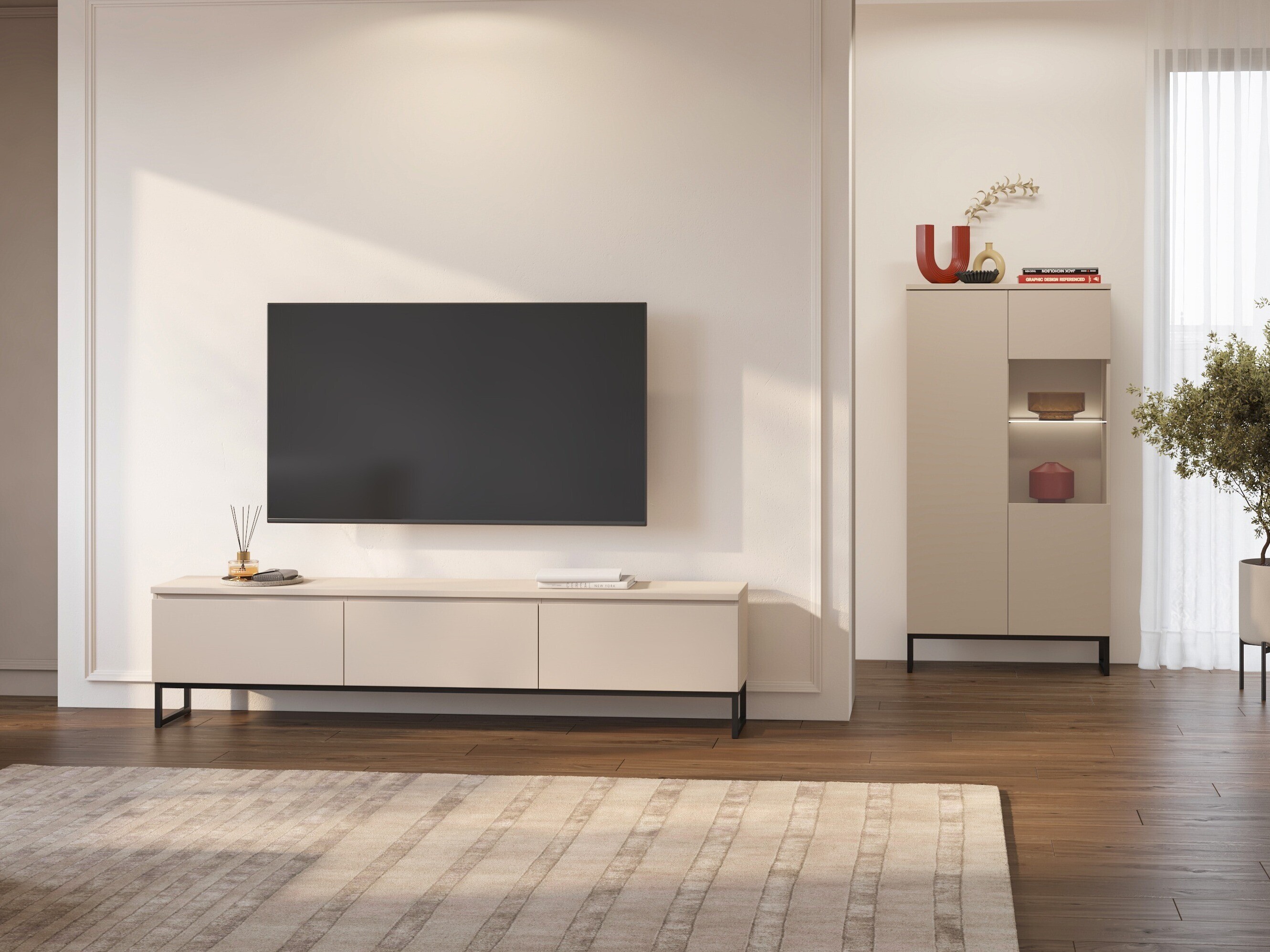 TV-Möbel Velsora 101 (Kaschmir)