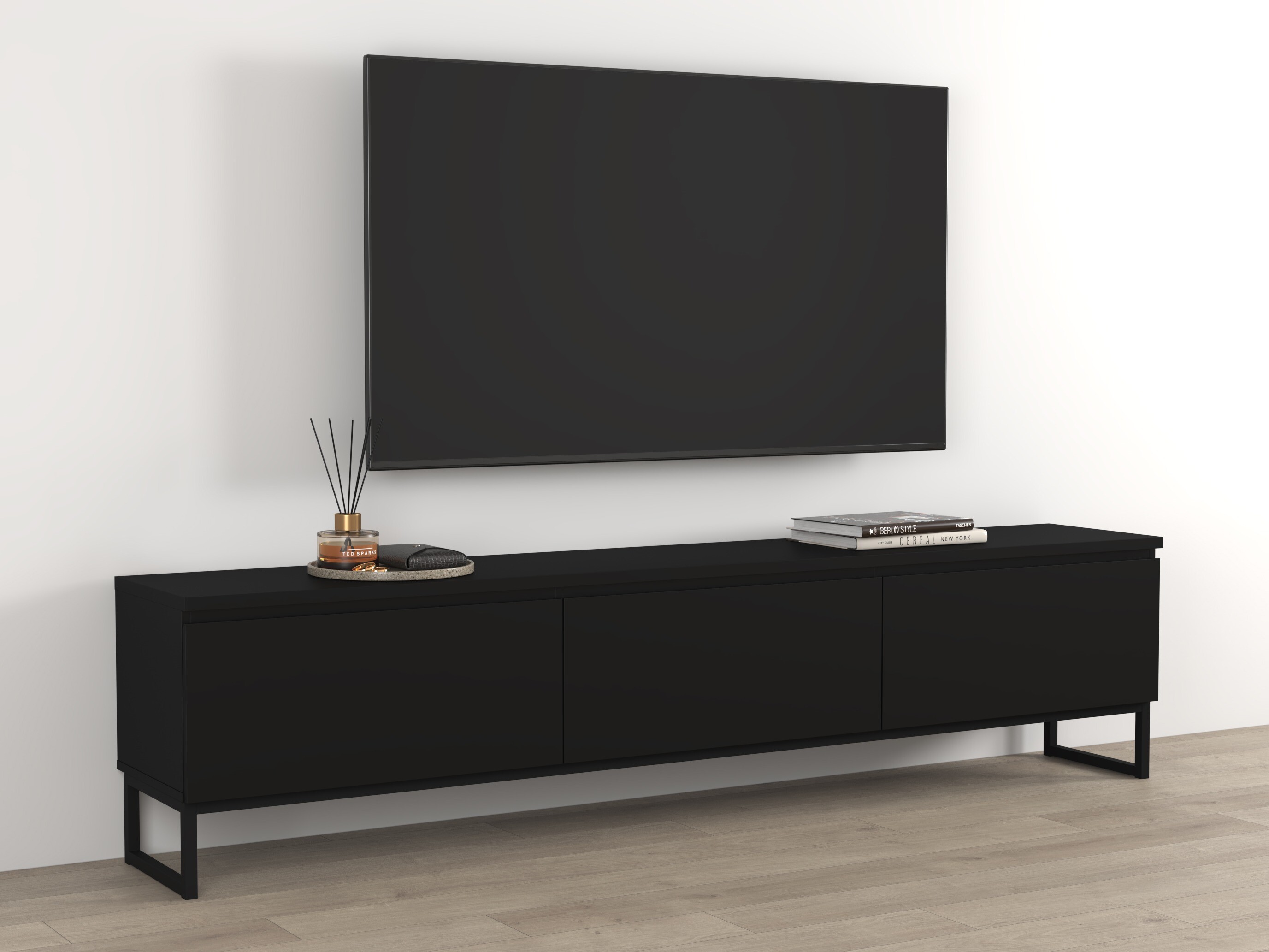 TV-Möbel Velsora 101 (Schwarz)