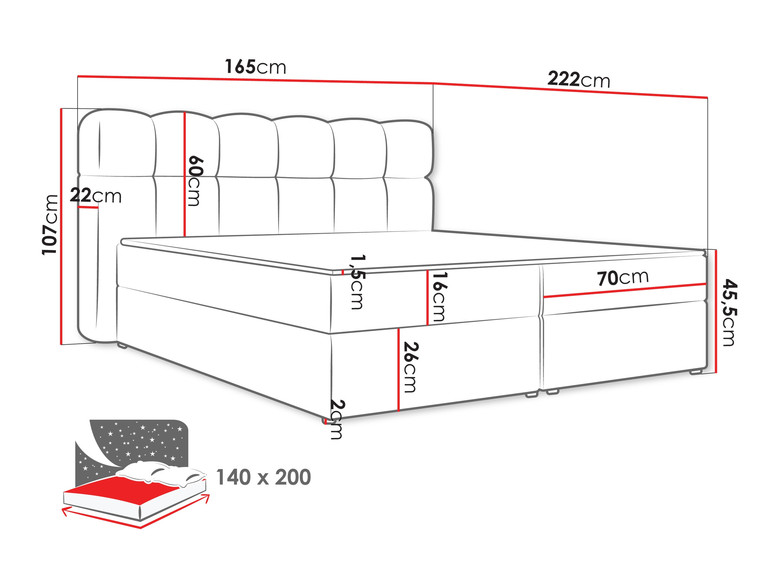 Boxspringbett SD3366