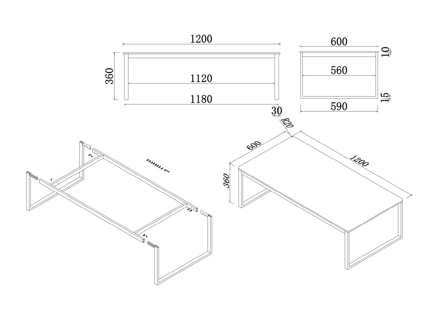 Couchtisch Dallas 5356
