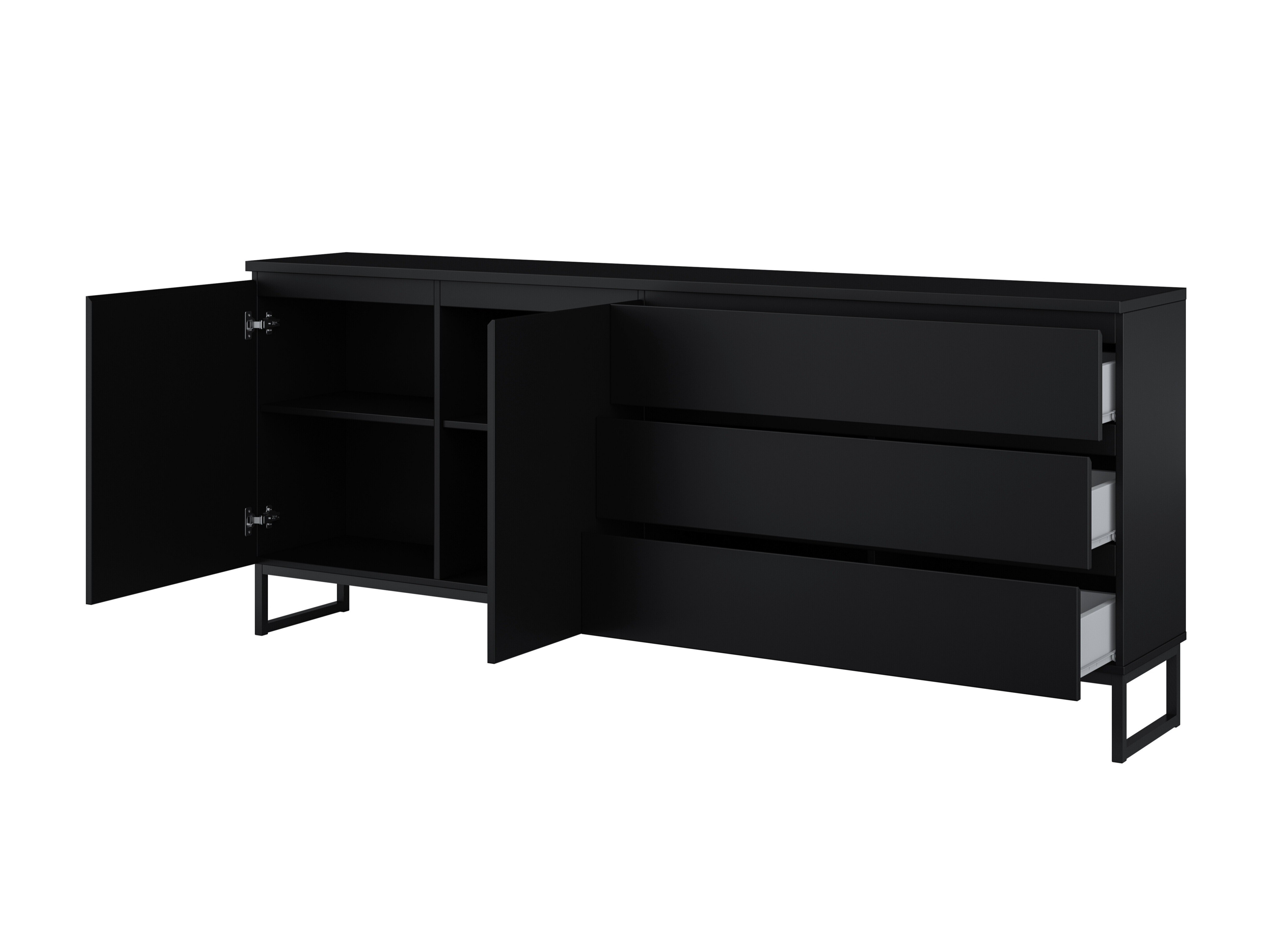 Kommode Velsora 103 (Schwarz)